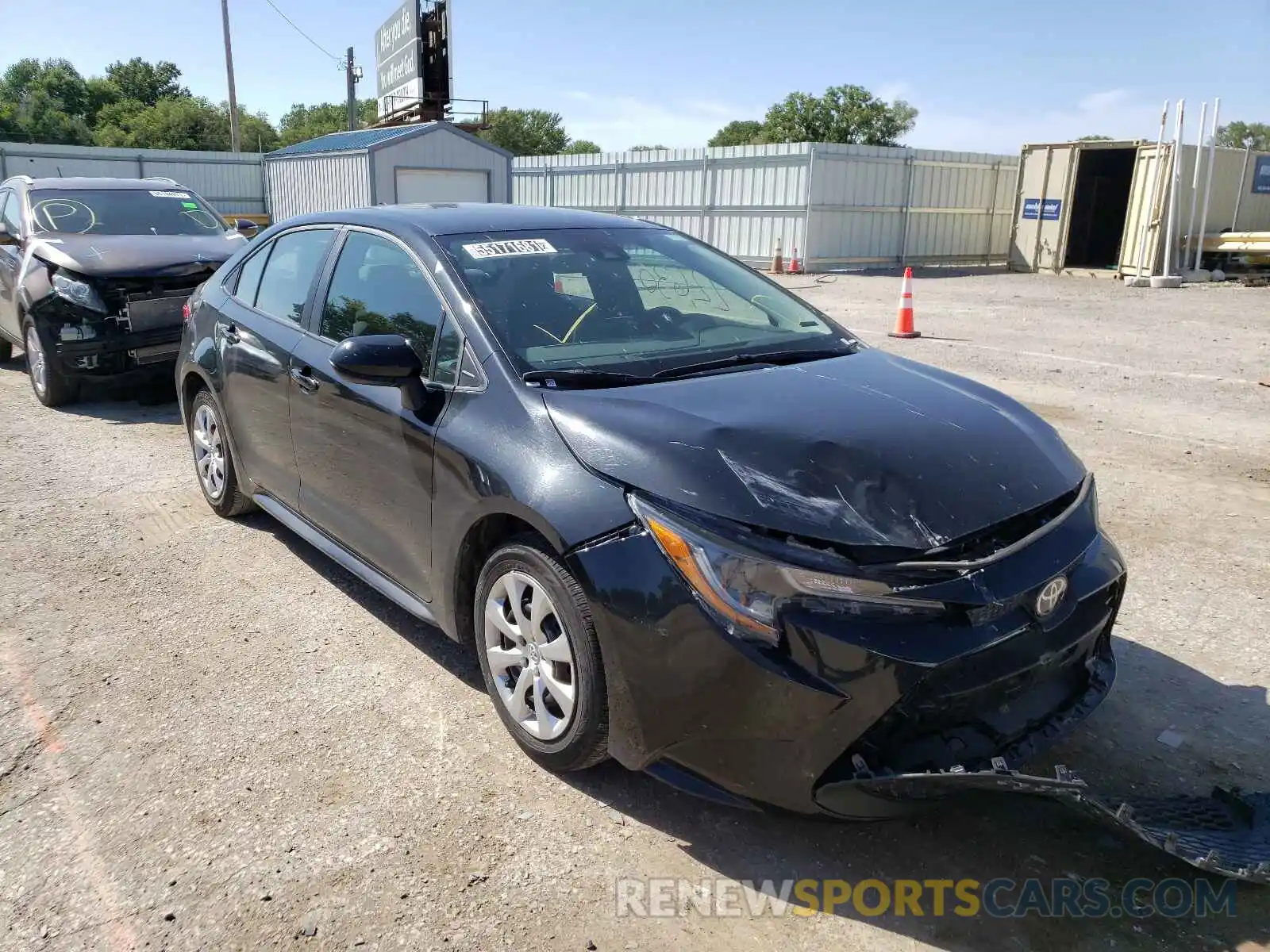 1 Photograph of a damaged car 5YFEPRAE0LP113814 TOYOTA COROLLA 2020