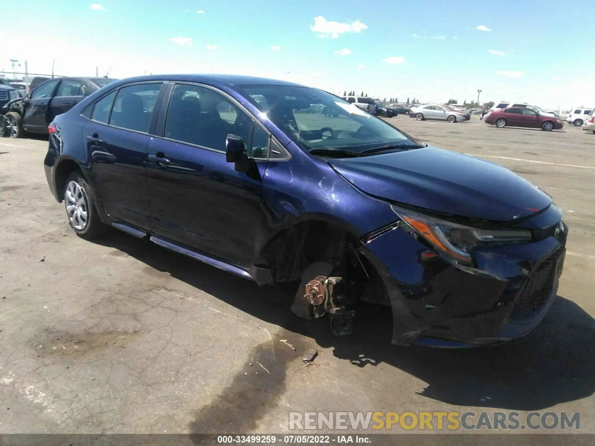 1 Photograph of a damaged car 5YFEPRAE0LP114171 TOYOTA COROLLA 2020