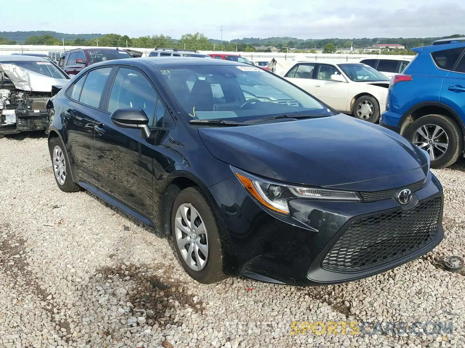 1 Photograph of a damaged car 5YFEPRAE0LP116485 TOYOTA COROLLA 2020