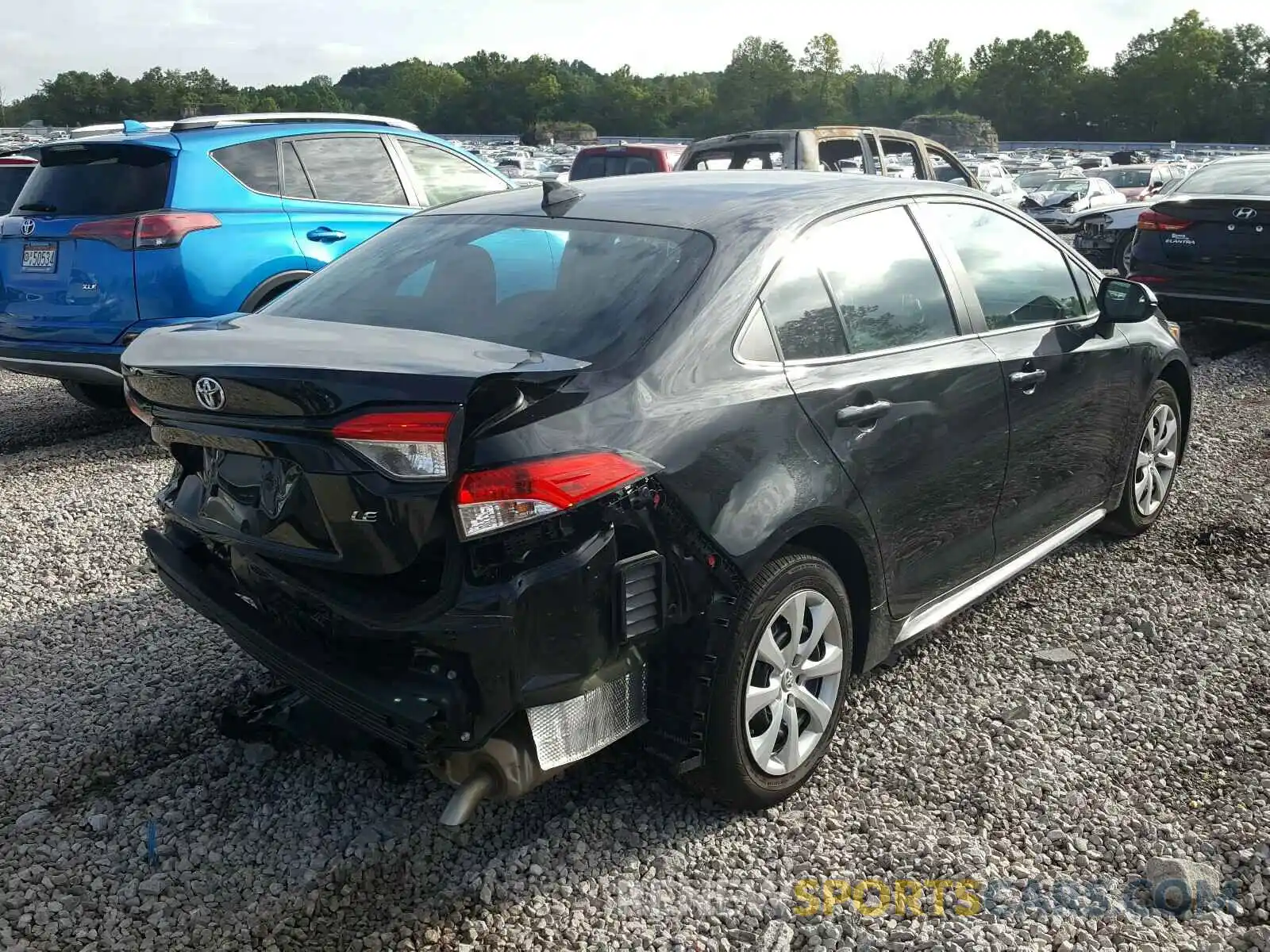 4 Photograph of a damaged car 5YFEPRAE0LP116485 TOYOTA COROLLA 2020