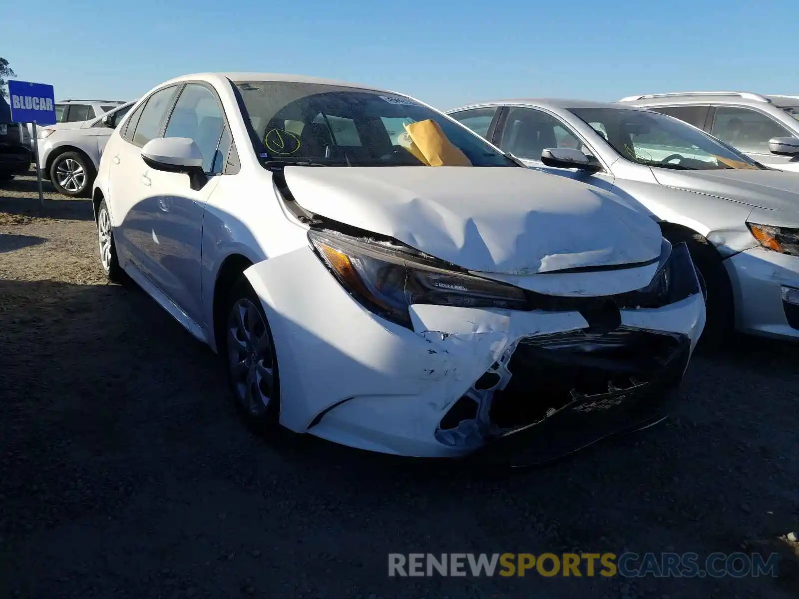 1 Photograph of a damaged car 5YFEPRAE0LP116664 TOYOTA COROLLA 2020