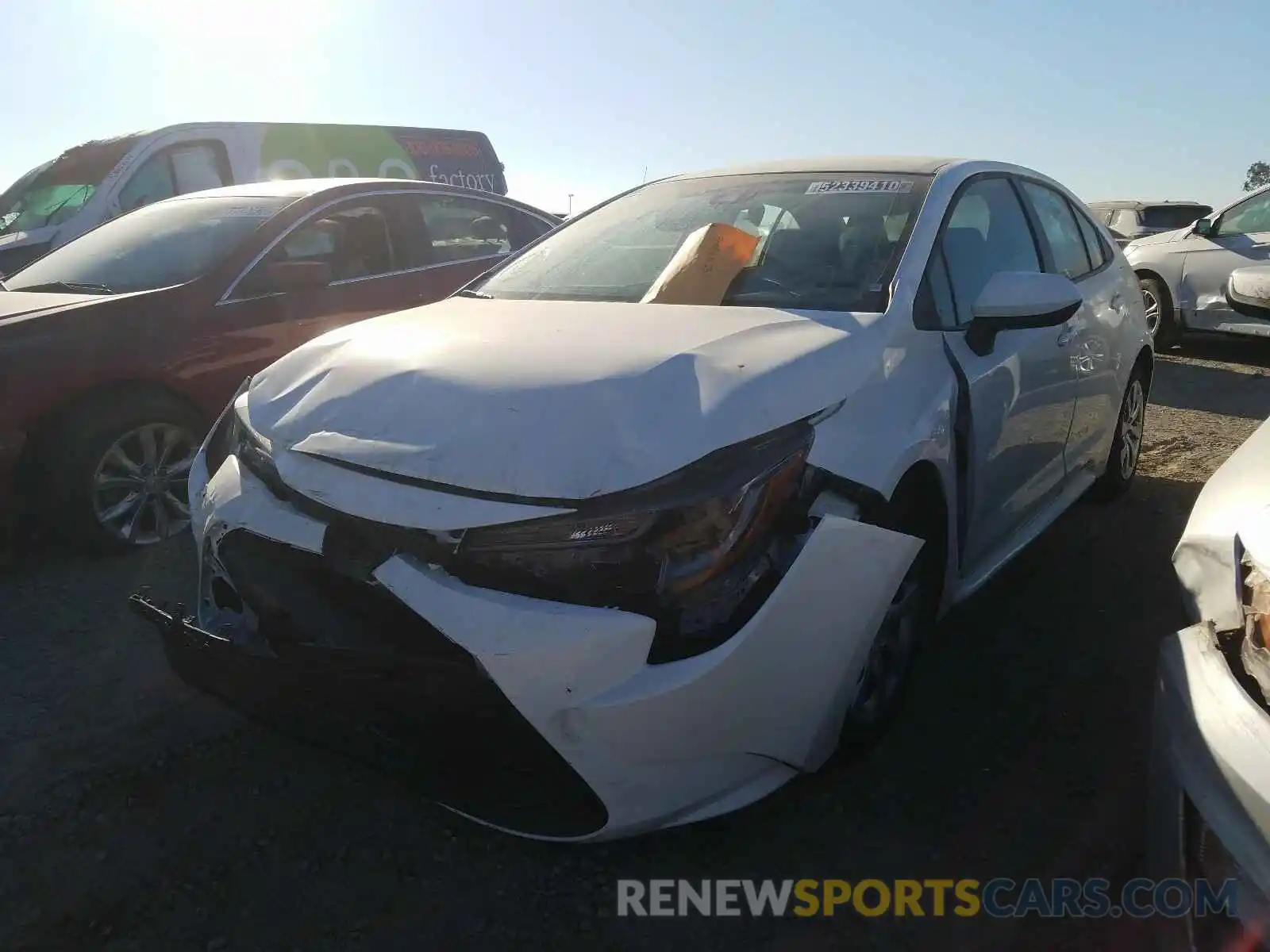 2 Photograph of a damaged car 5YFEPRAE0LP116664 TOYOTA COROLLA 2020