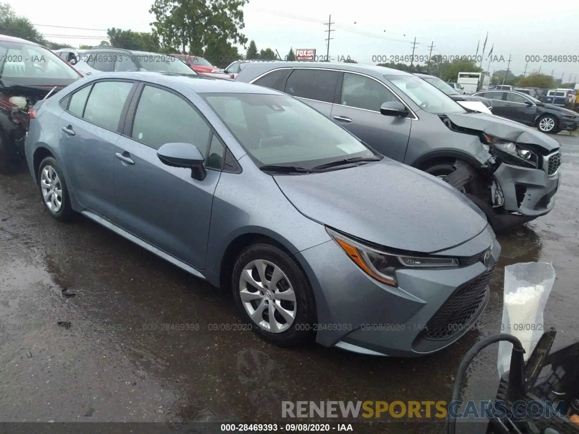 1 Photograph of a damaged car 5YFEPRAE0LP117152 TOYOTA COROLLA 2020