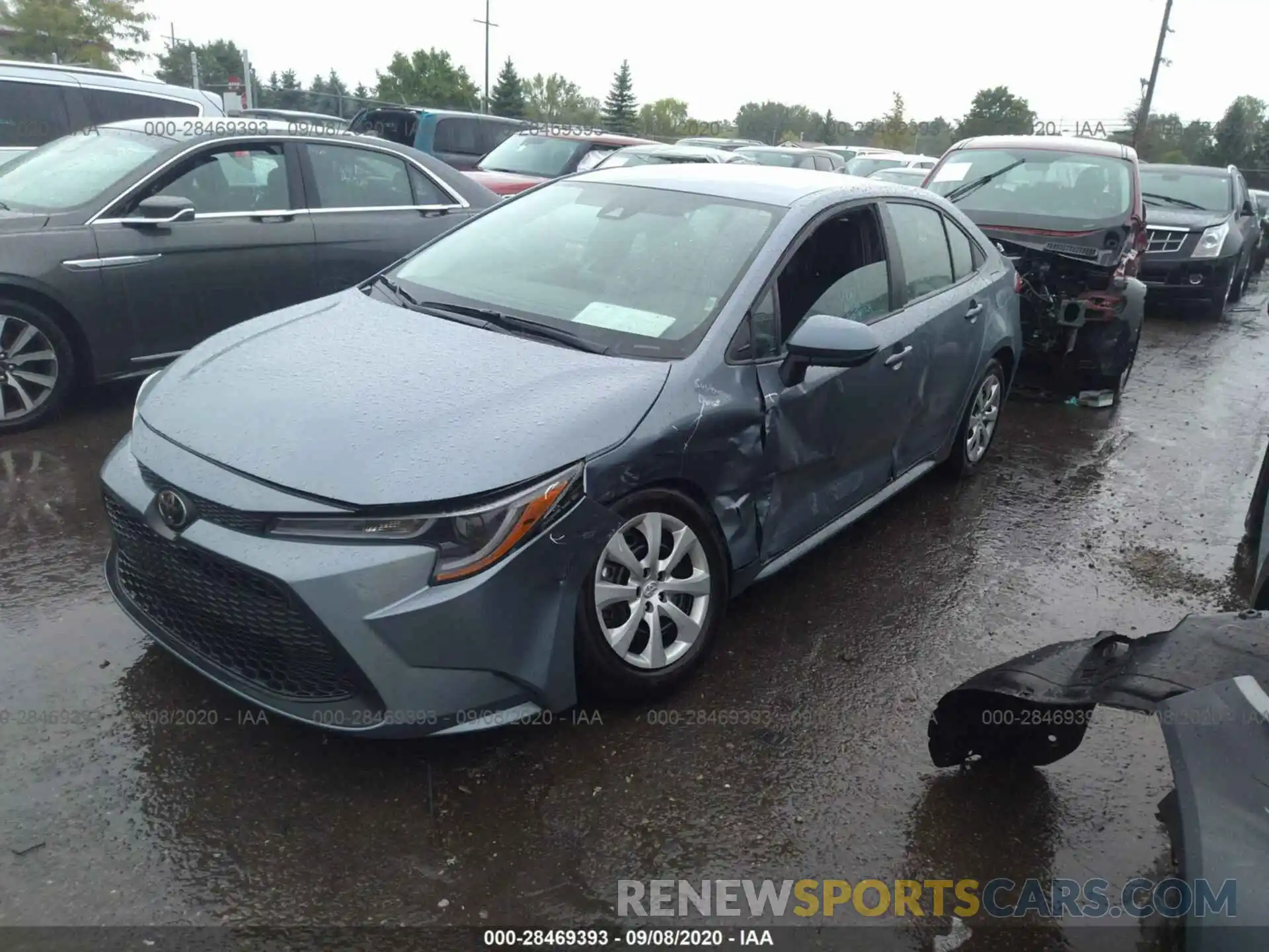 2 Photograph of a damaged car 5YFEPRAE0LP117152 TOYOTA COROLLA 2020