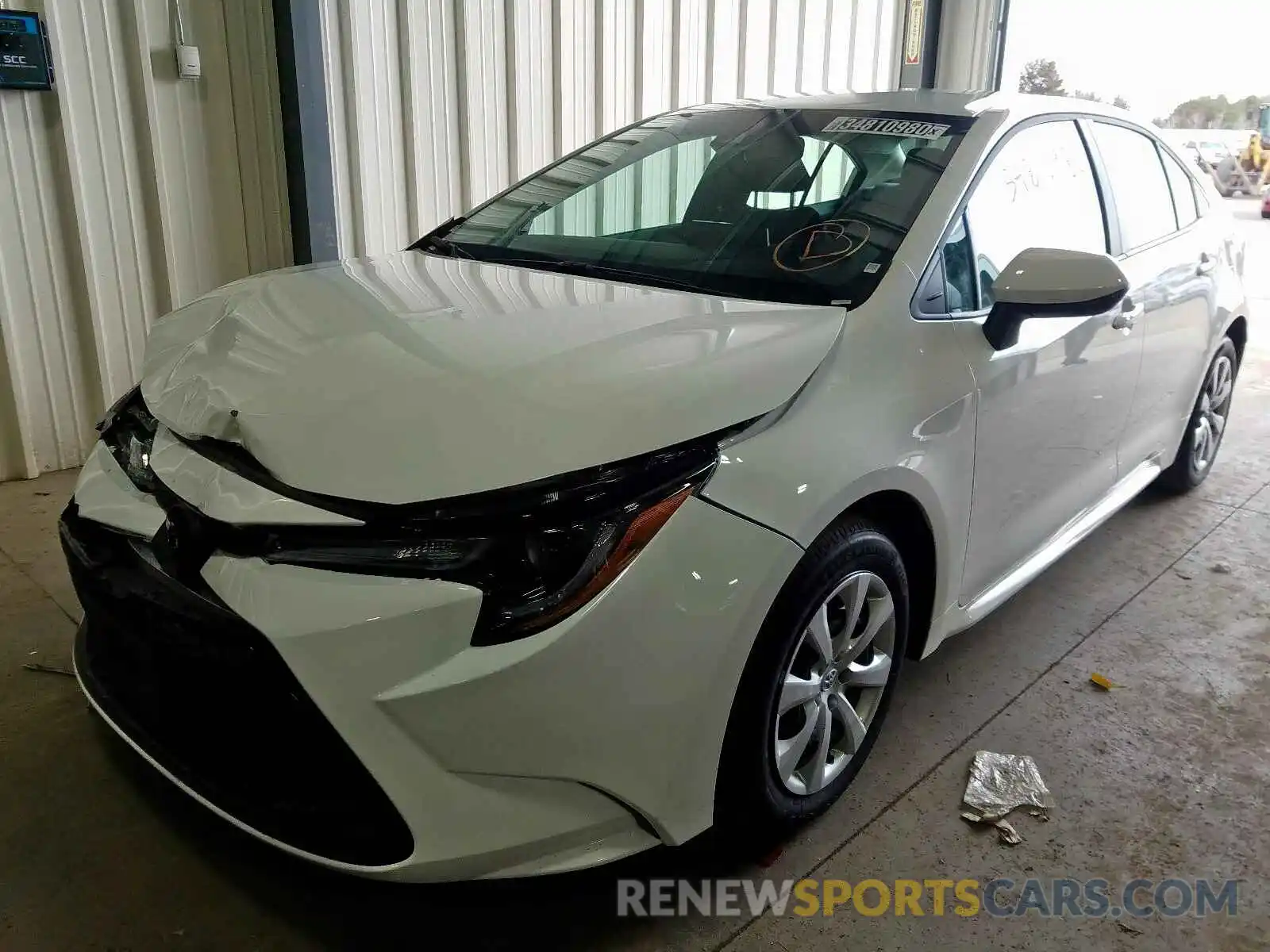 2 Photograph of a damaged car 5YFEPRAE0LP117295 TOYOTA COROLLA 2020