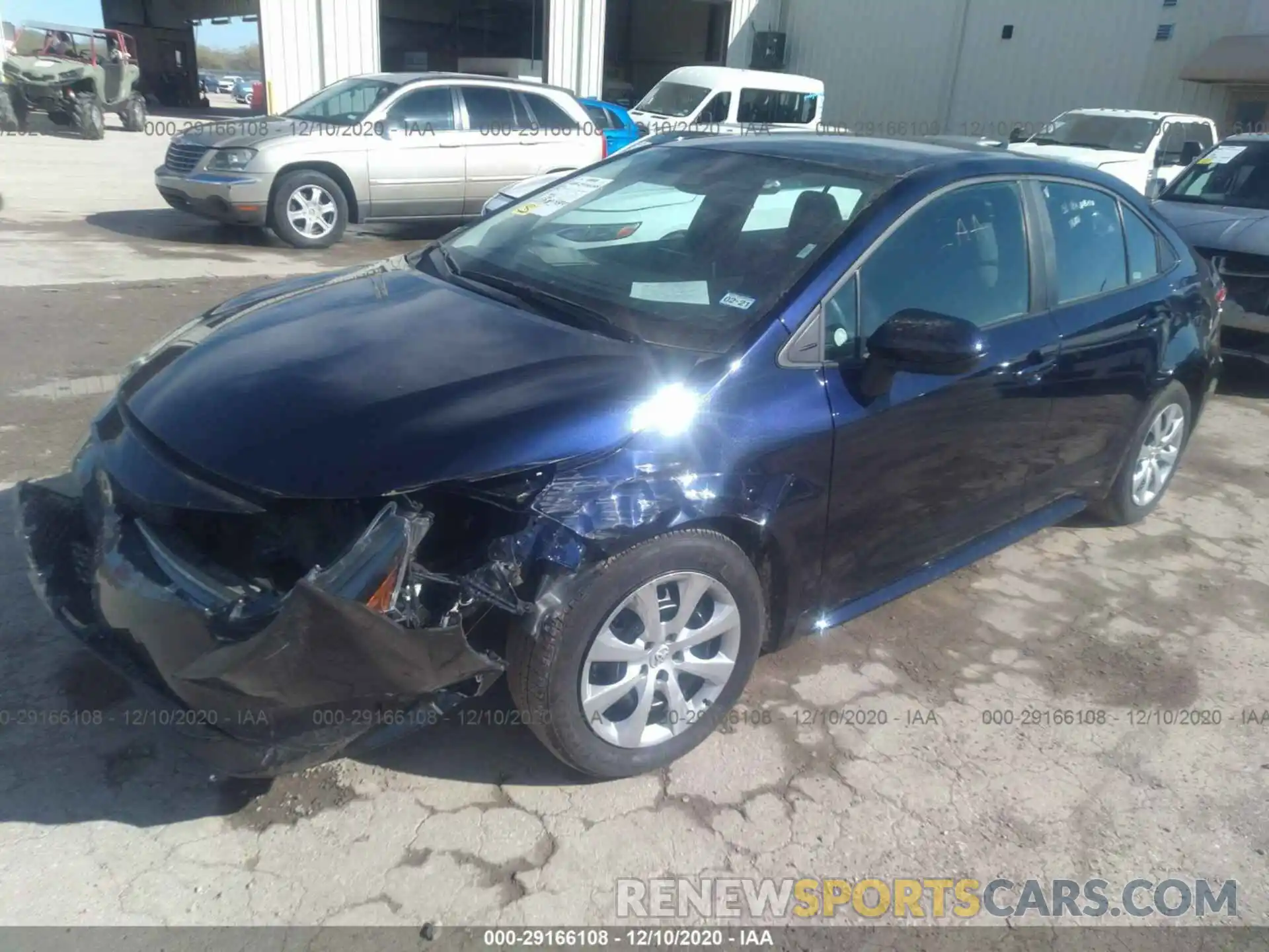 2 Photograph of a damaged car 5YFEPRAE0LP117622 TOYOTA COROLLA 2020