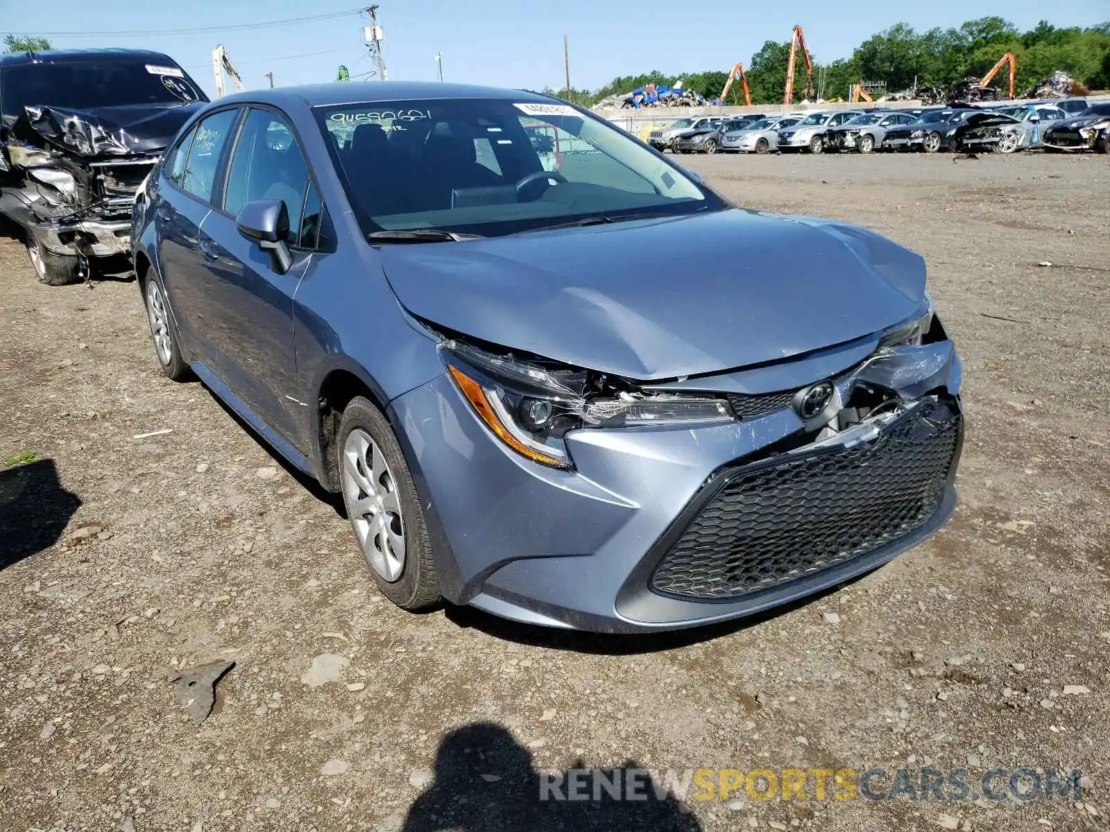 1 Photograph of a damaged car 5YFEPRAE0LP117796 TOYOTA COROLLA 2020