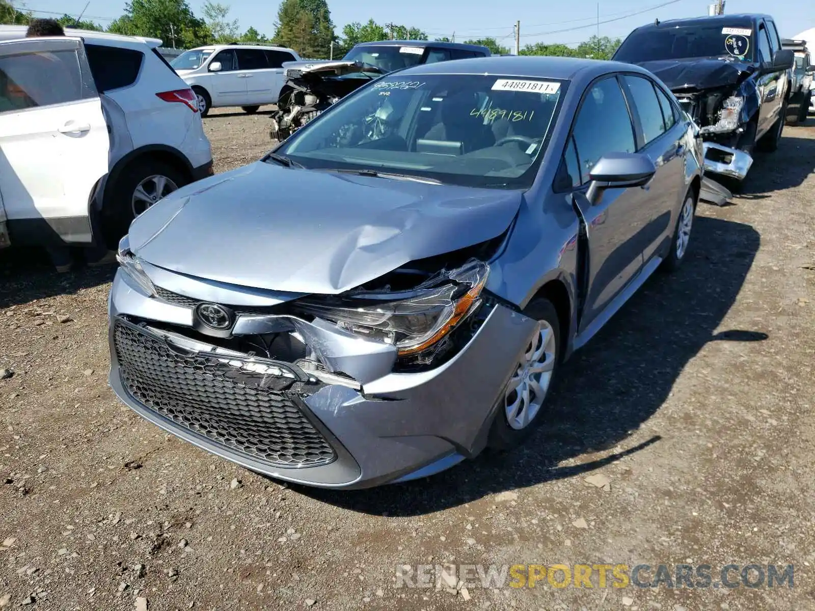 2 Photograph of a damaged car 5YFEPRAE0LP117796 TOYOTA COROLLA 2020