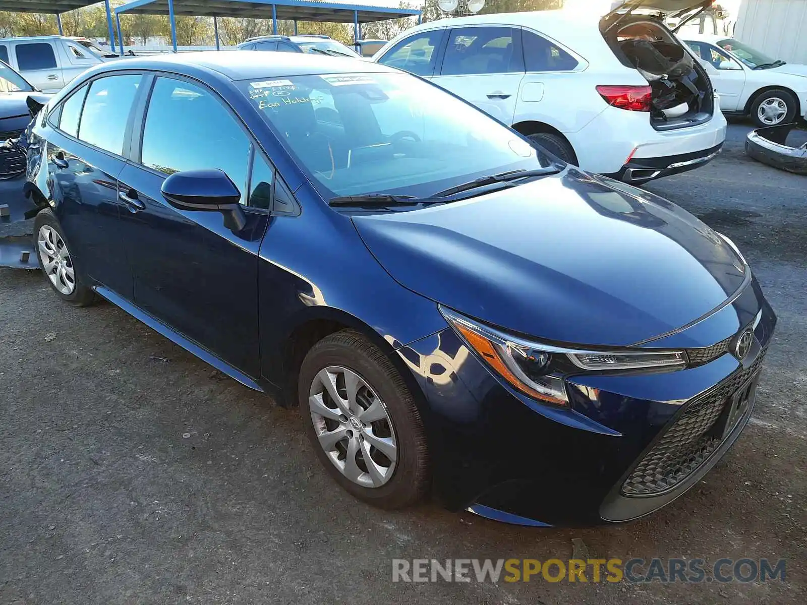 1 Photograph of a damaged car 5YFEPRAE0LP118026 TOYOTA COROLLA 2020