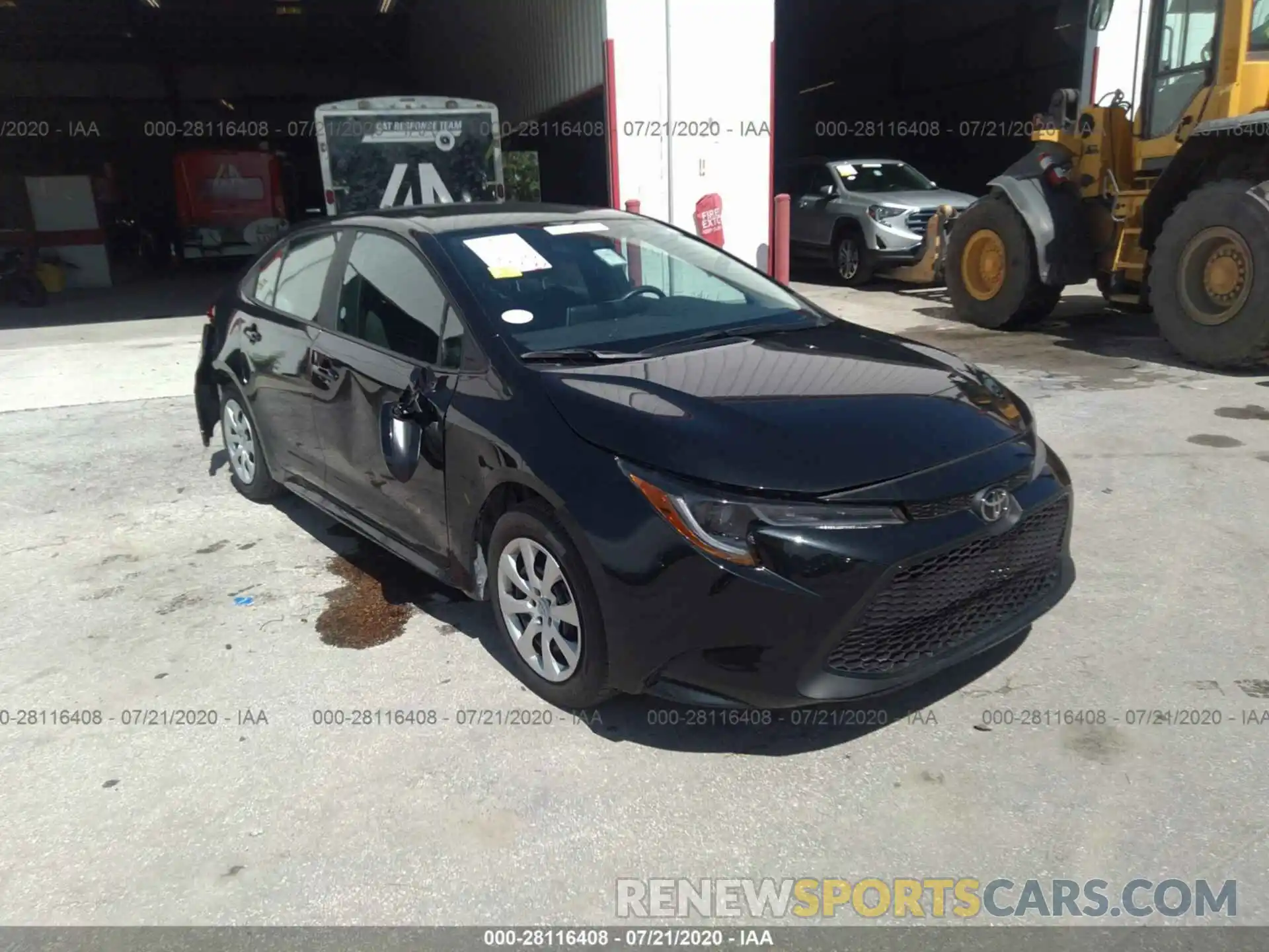 1 Photograph of a damaged car 5YFEPRAE0LP118320 TOYOTA COROLLA 2020