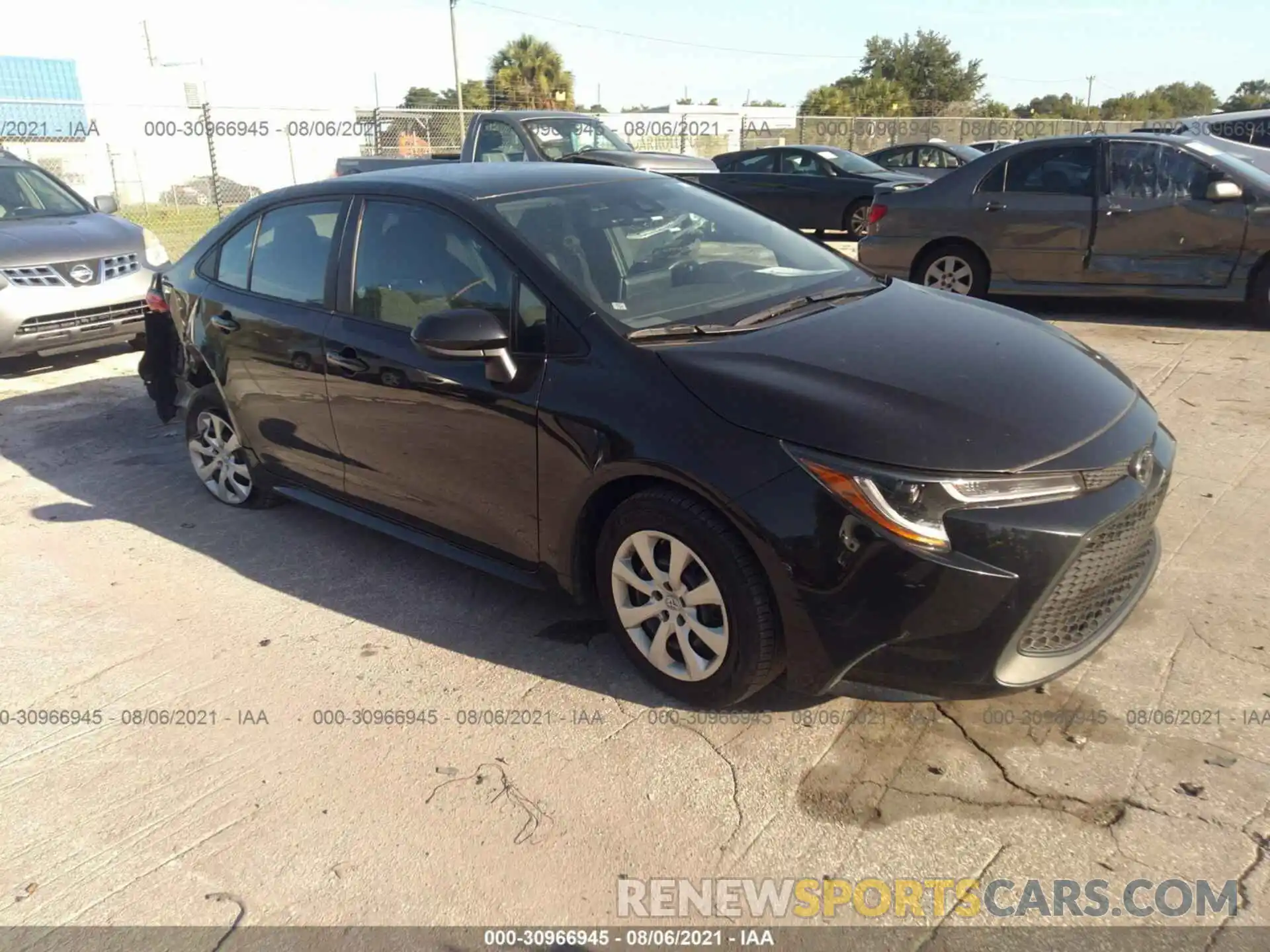 1 Photograph of a damaged car 5YFEPRAE0LP118687 TOYOTA COROLLA 2020