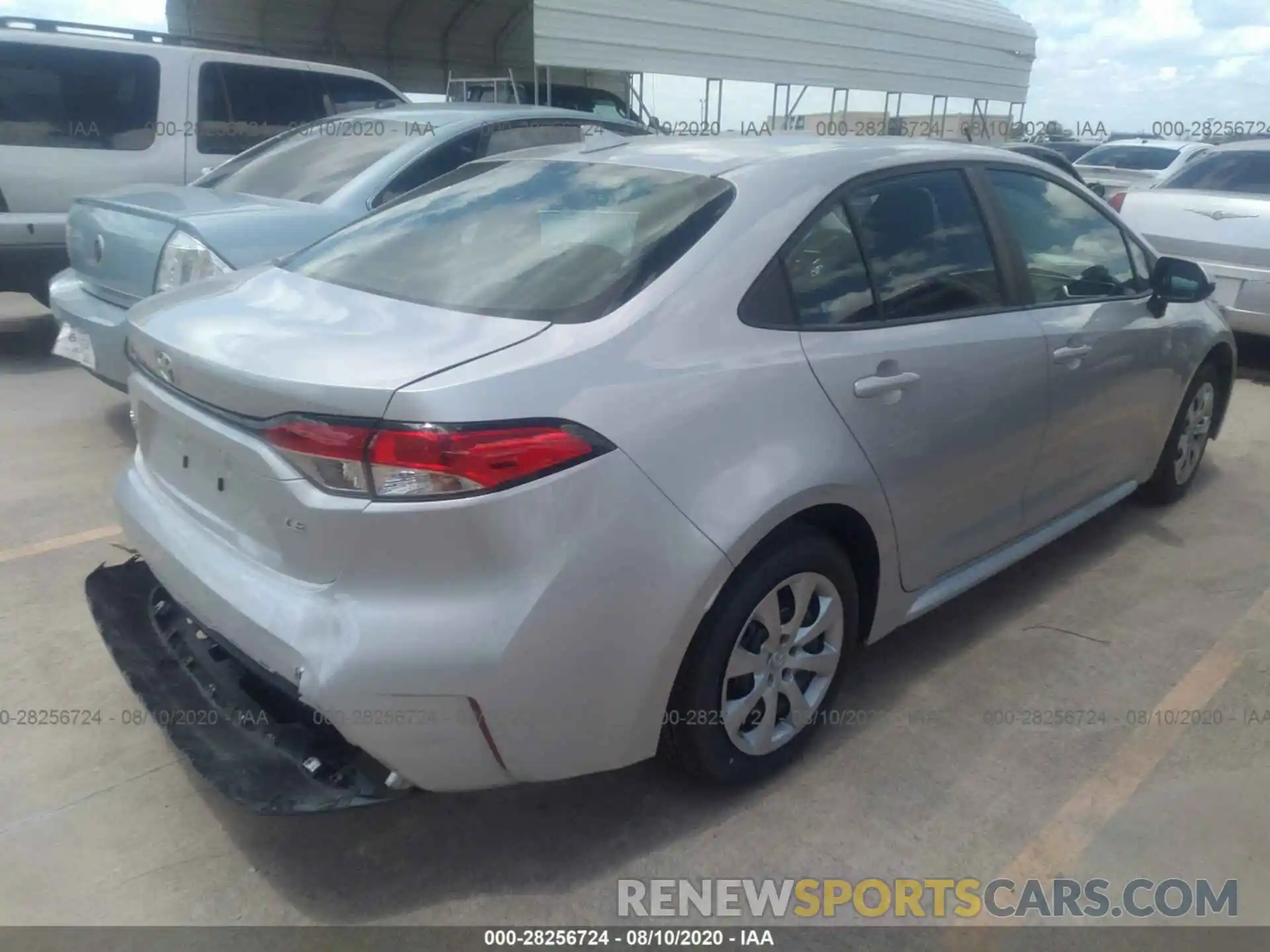 4 Photograph of a damaged car 5YFEPRAE0LP118771 TOYOTA COROLLA 2020