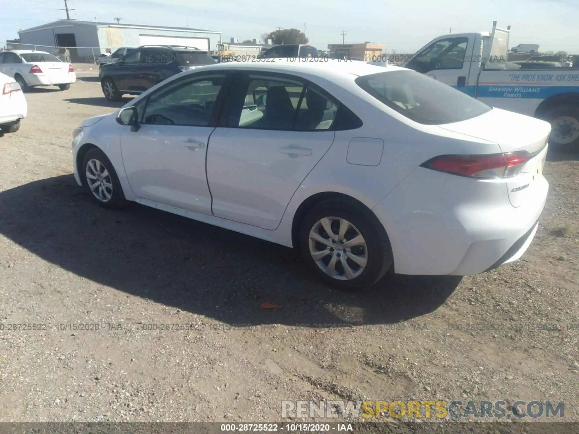 3 Photograph of a damaged car 5YFEPRAE0LP118995 TOYOTA COROLLA 2020