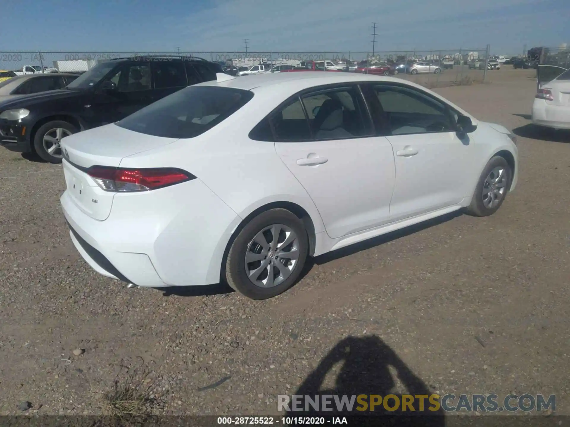 4 Photograph of a damaged car 5YFEPRAE0LP118995 TOYOTA COROLLA 2020