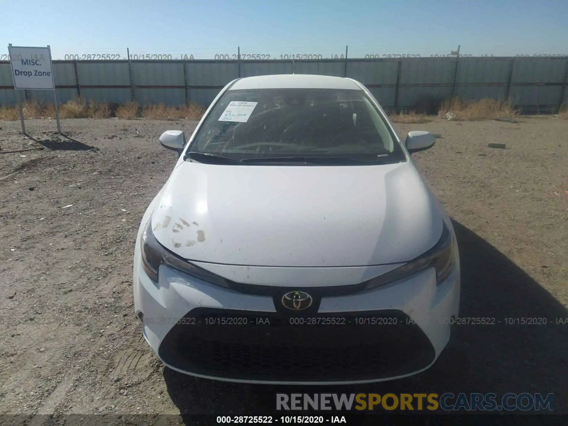 6 Photograph of a damaged car 5YFEPRAE0LP118995 TOYOTA COROLLA 2020