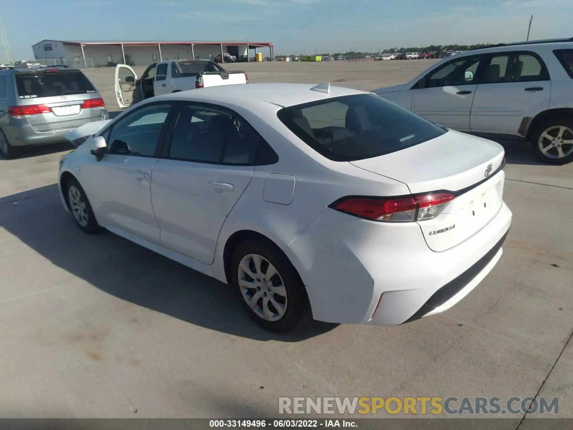 3 Photograph of a damaged car 5YFEPRAE0LP119953 TOYOTA COROLLA 2020