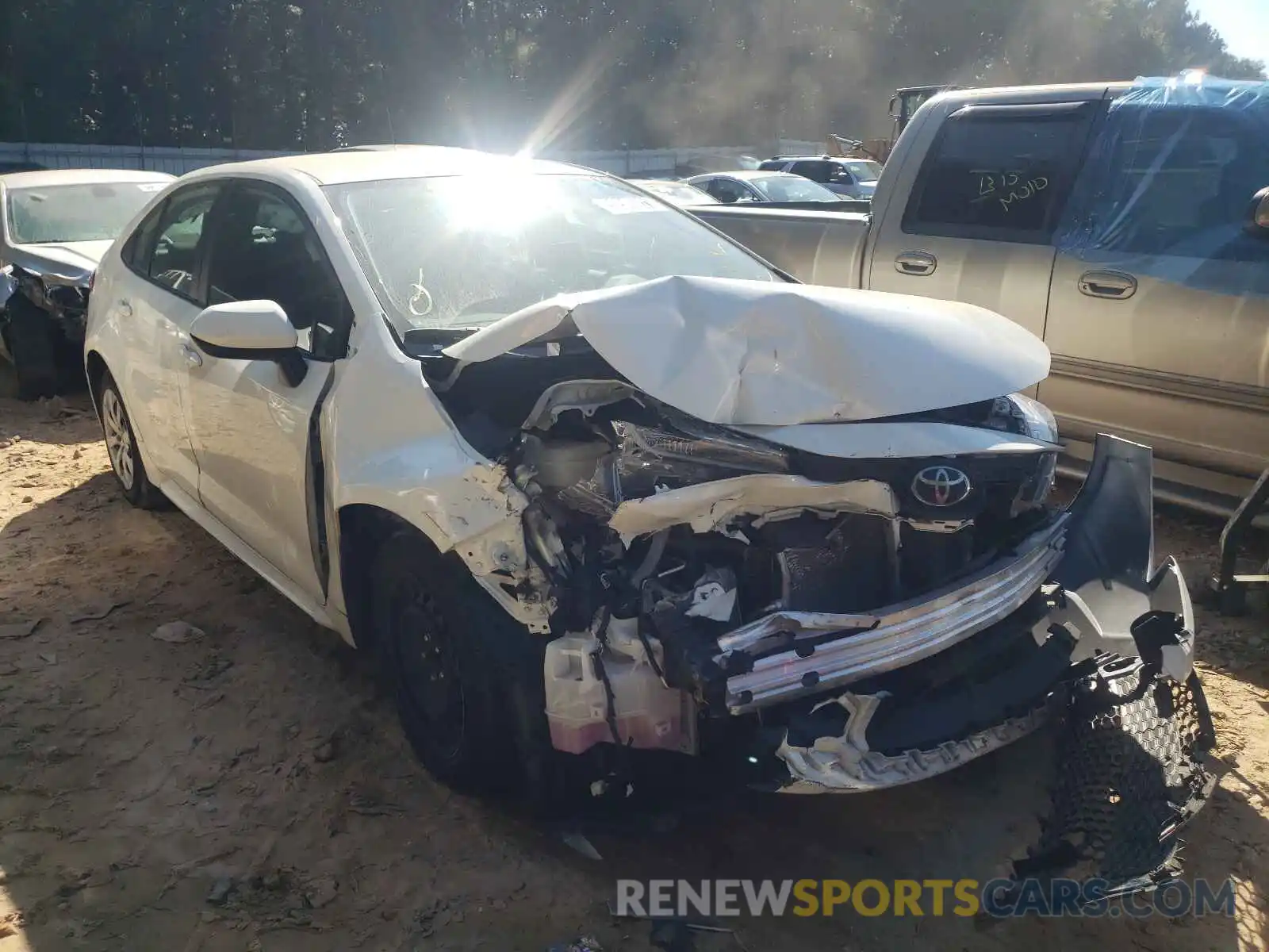 1 Photograph of a damaged car 5YFEPRAE0LP120004 TOYOTA COROLLA 2020