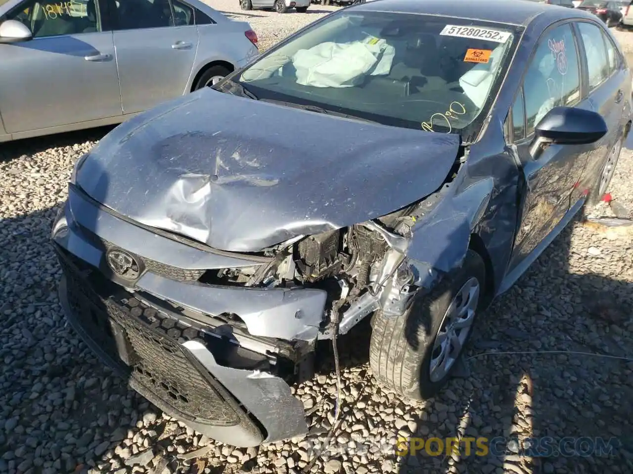 9 Photograph of a damaged car 5YFEPRAE0LP120407 TOYOTA COROLLA 2020