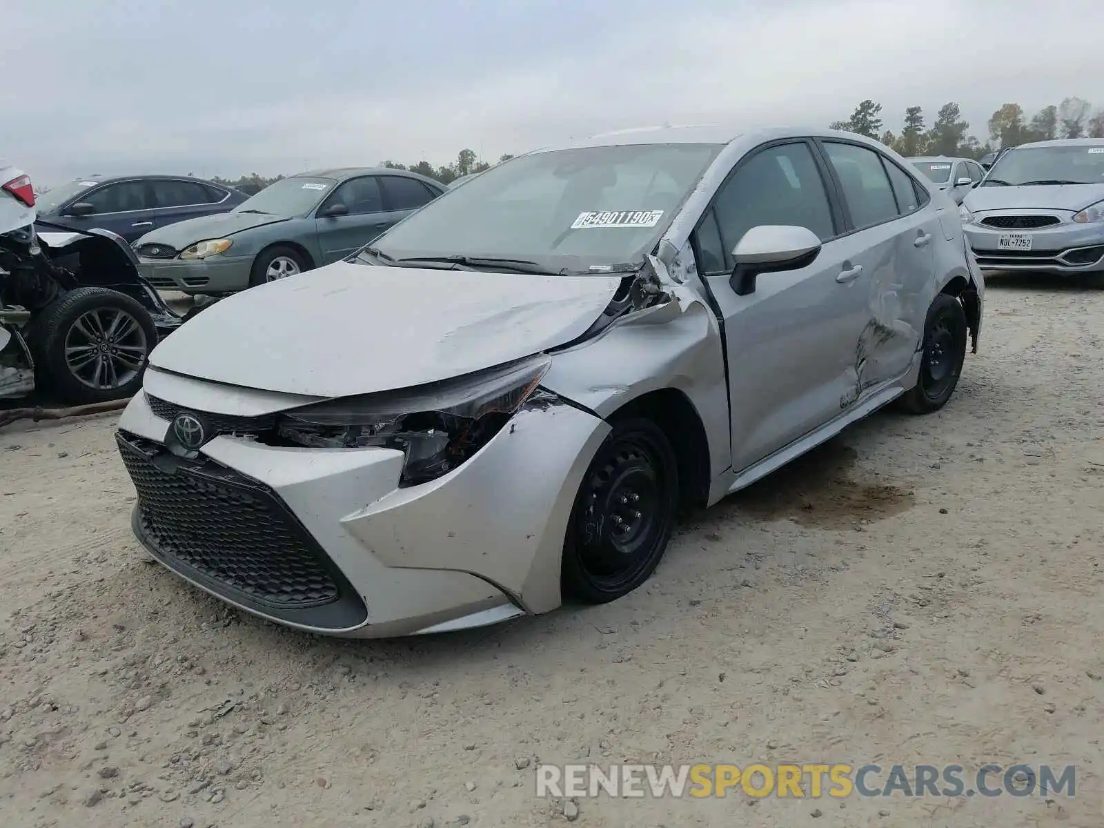 2 Photograph of a damaged car 5YFEPRAE0LP120455 TOYOTA COROLLA 2020