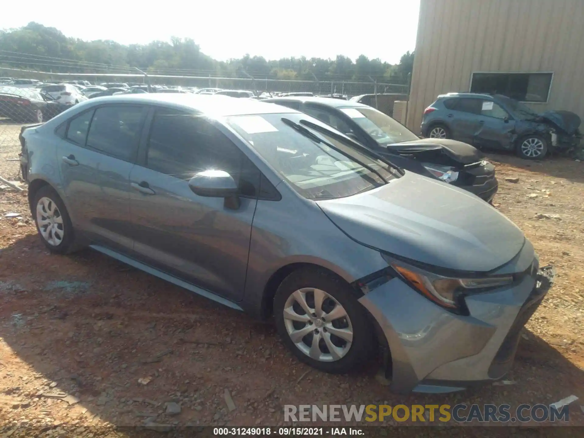 1 Photograph of a damaged car 5YFEPRAE0LP124165 TOYOTA COROLLA 2020