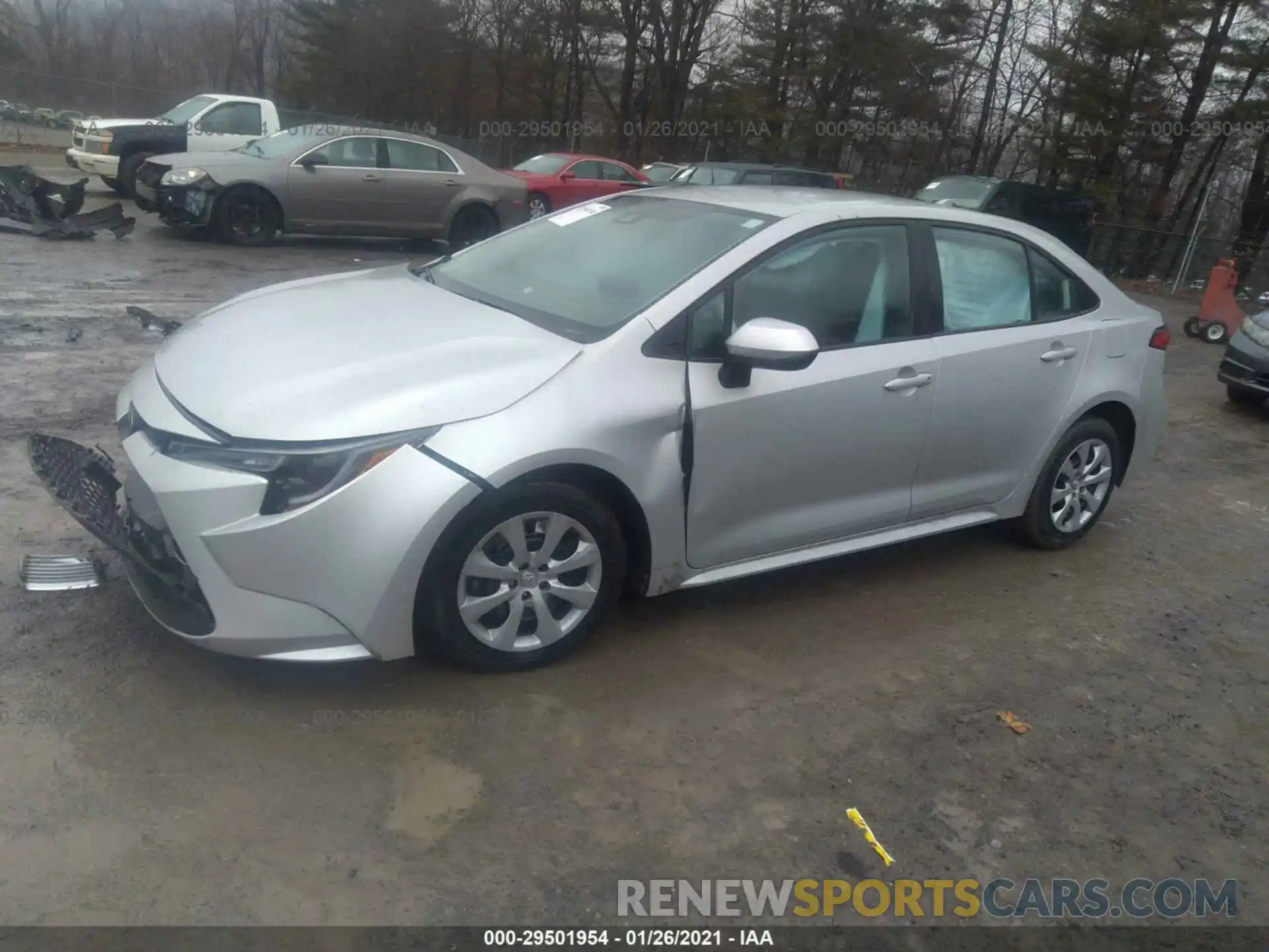 2 Photograph of a damaged car 5YFEPRAE0LP126174 TOYOTA COROLLA 2020