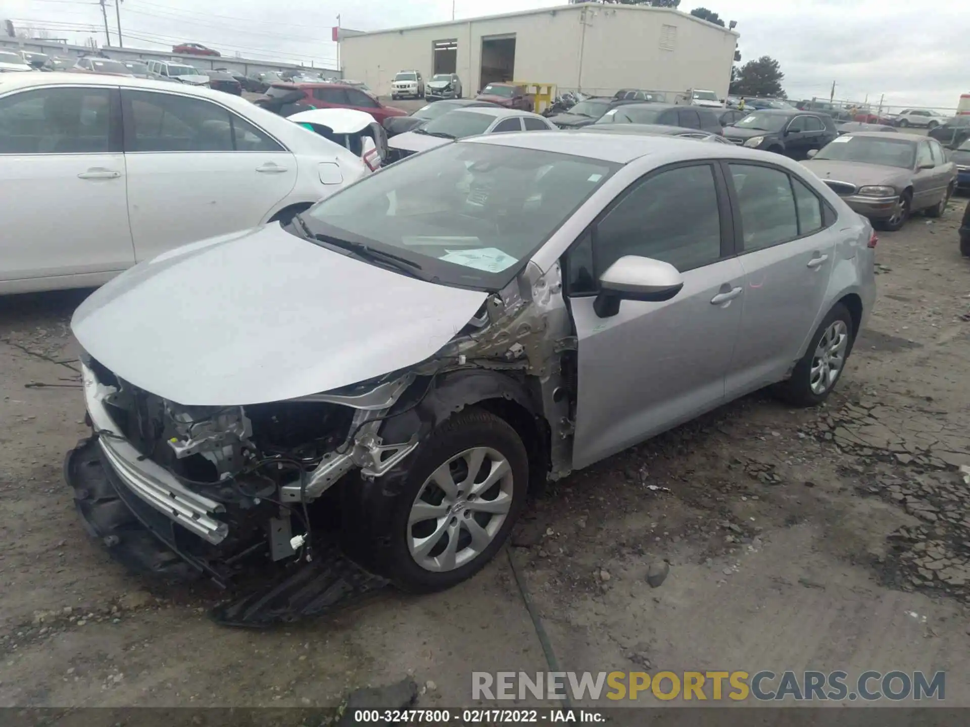 2 Photograph of a damaged car 5YFEPRAE0LP127132 TOYOTA COROLLA 2020