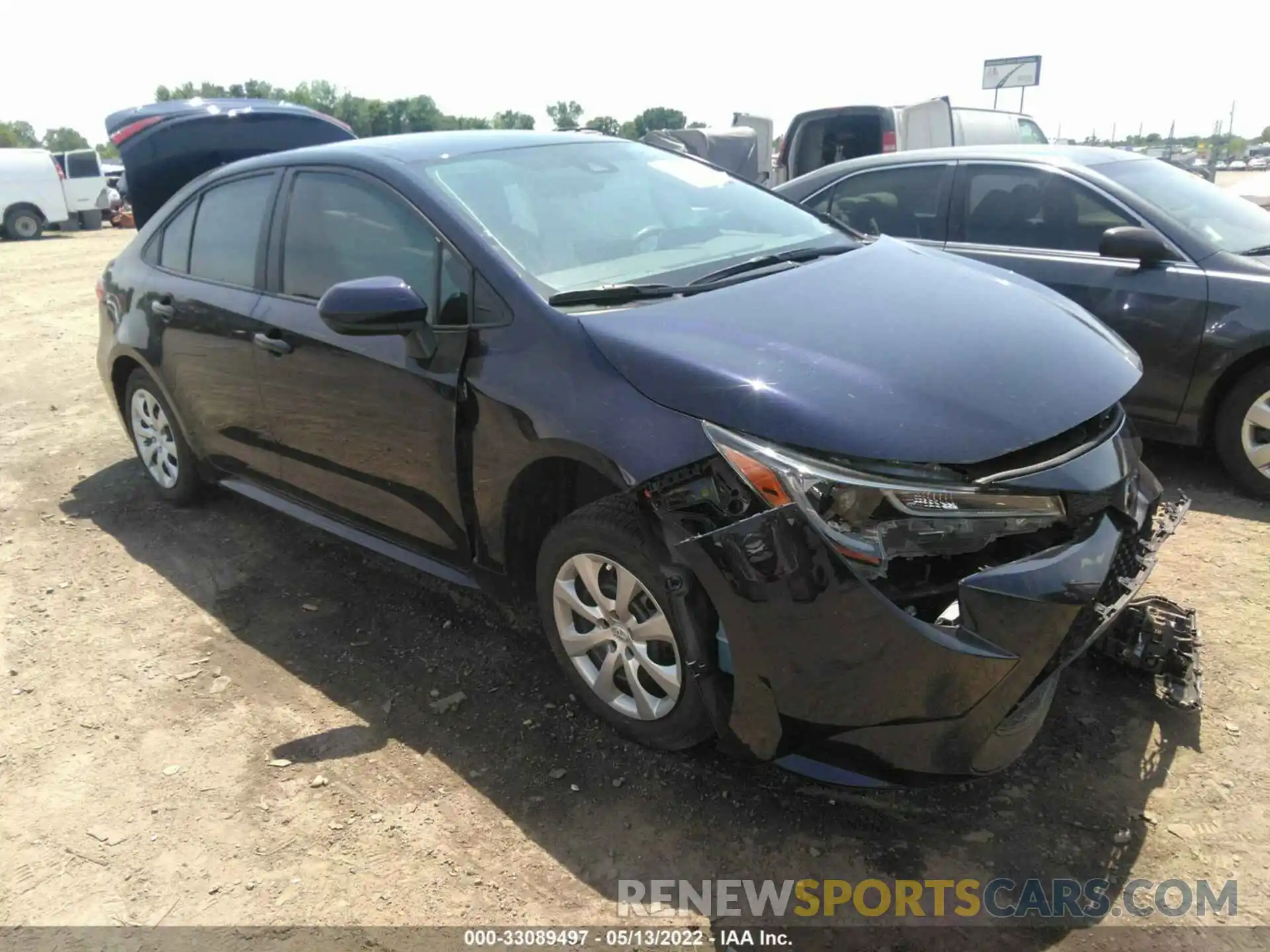 1 Photograph of a damaged car 5YFEPRAE0LP129088 TOYOTA COROLLA 2020