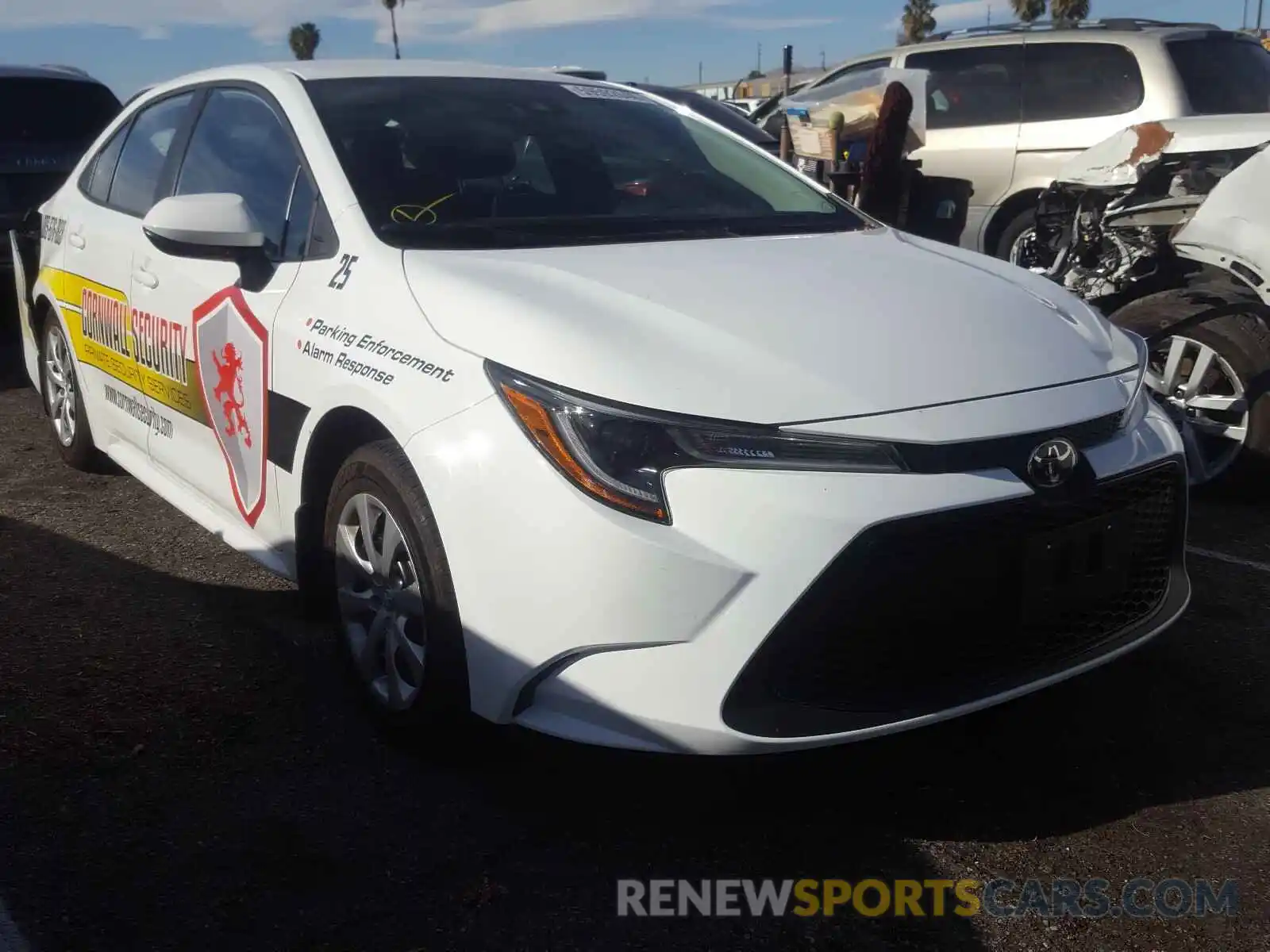 1 Photograph of a damaged car 5YFEPRAE0LP130340 TOYOTA COROLLA 2020