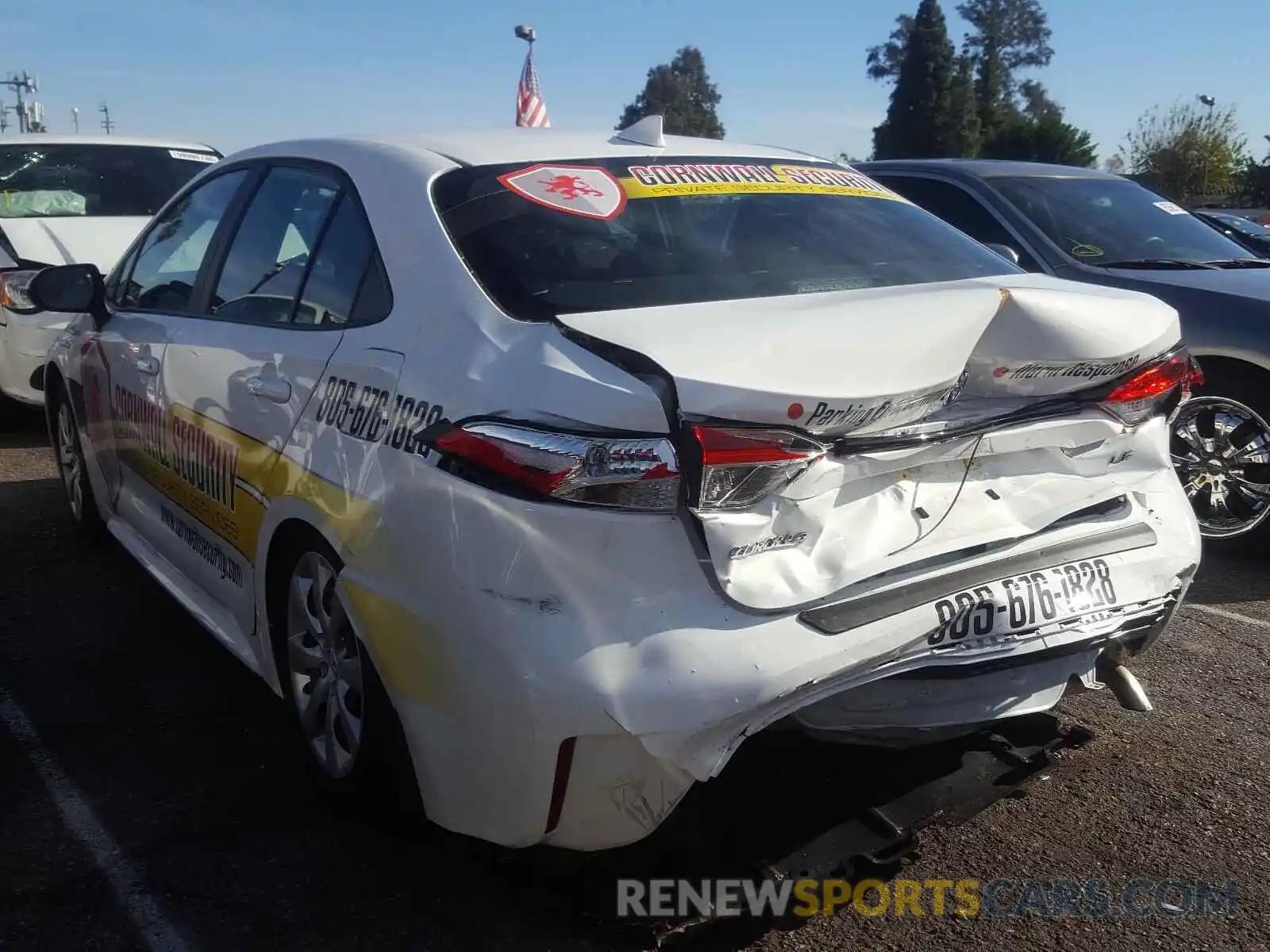 3 Photograph of a damaged car 5YFEPRAE0LP130340 TOYOTA COROLLA 2020