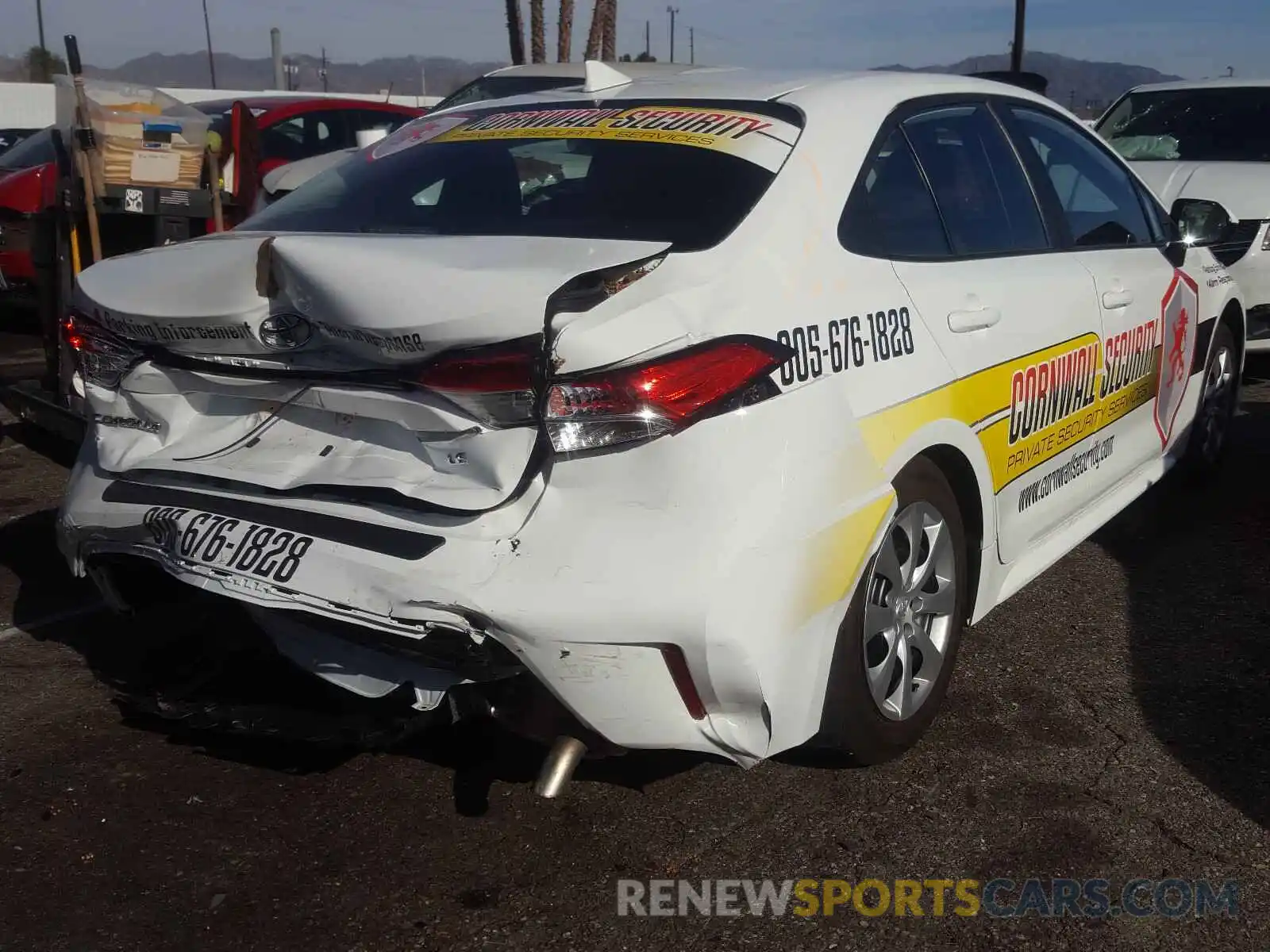 4 Photograph of a damaged car 5YFEPRAE0LP130340 TOYOTA COROLLA 2020