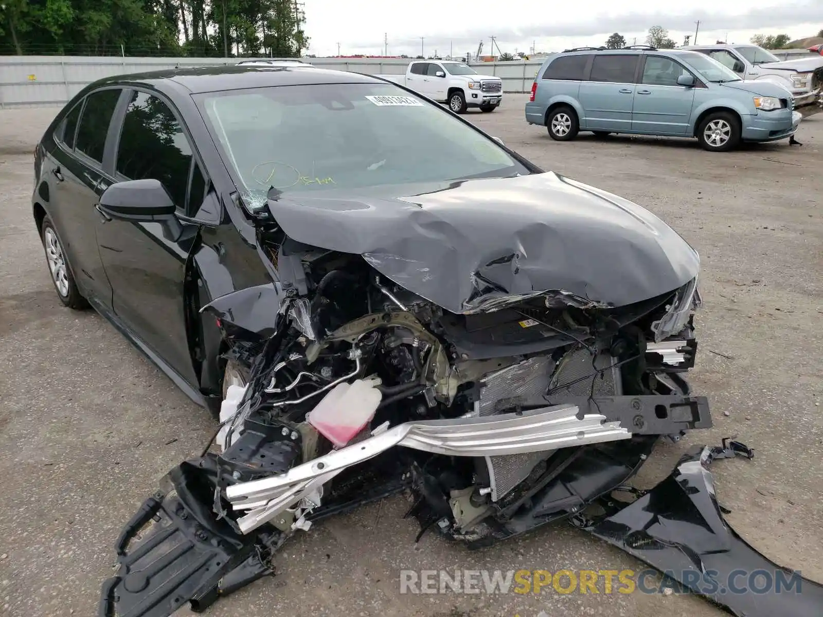 1 Photograph of a damaged car 5YFEPRAE0LP131830 TOYOTA COROLLA 2020