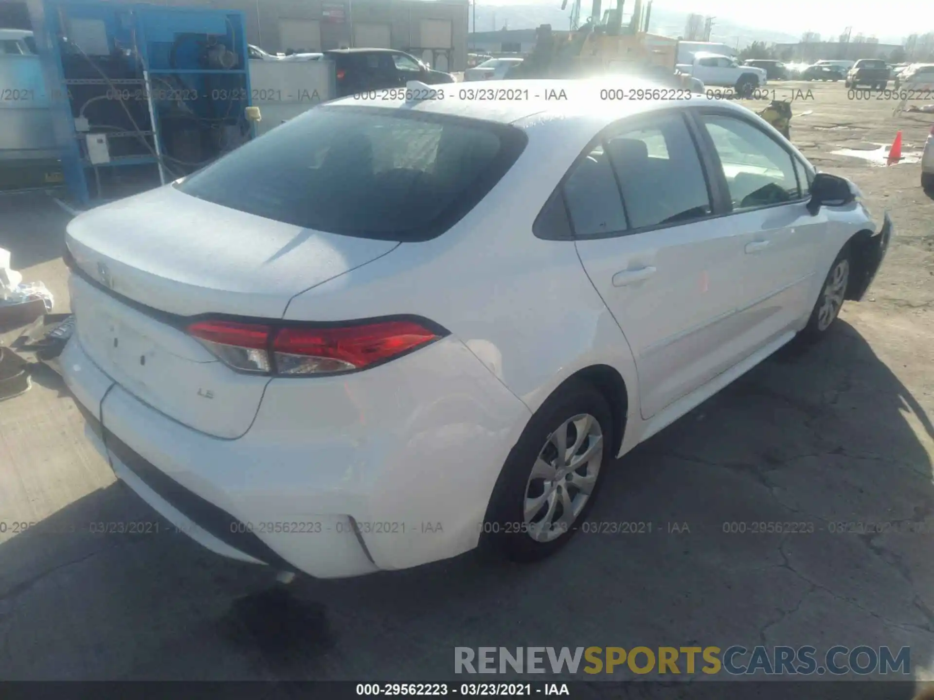 4 Photograph of a damaged car 5YFEPRAE0LP131844 TOYOTA COROLLA 2020