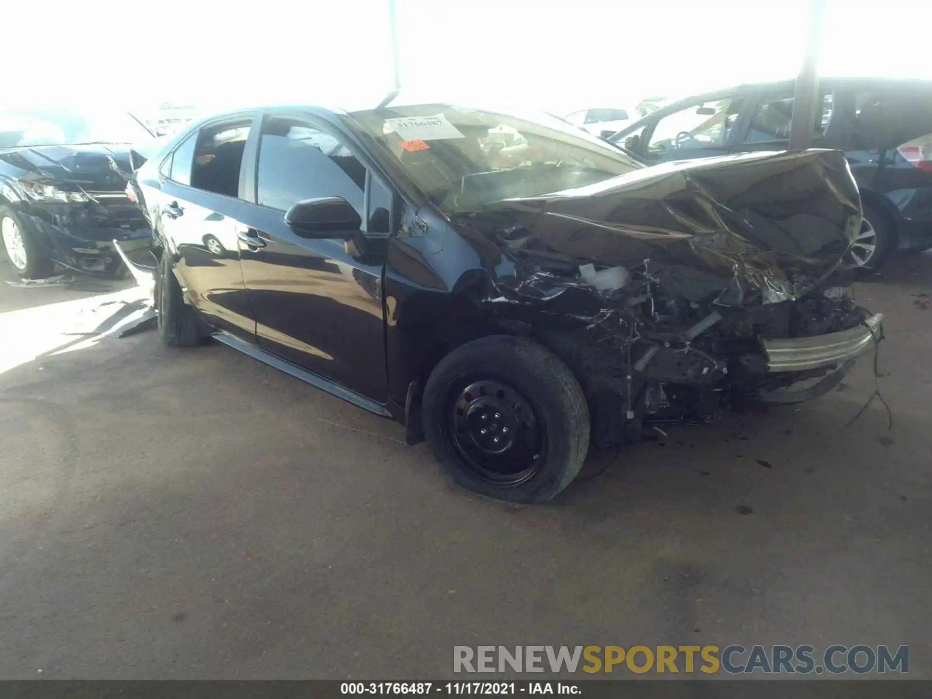 1 Photograph of a damaged car 5YFEPRAE0LP132203 TOYOTA COROLLA 2020