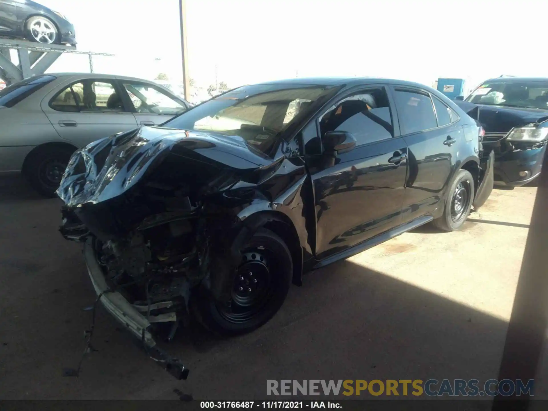 2 Photograph of a damaged car 5YFEPRAE0LP132203 TOYOTA COROLLA 2020