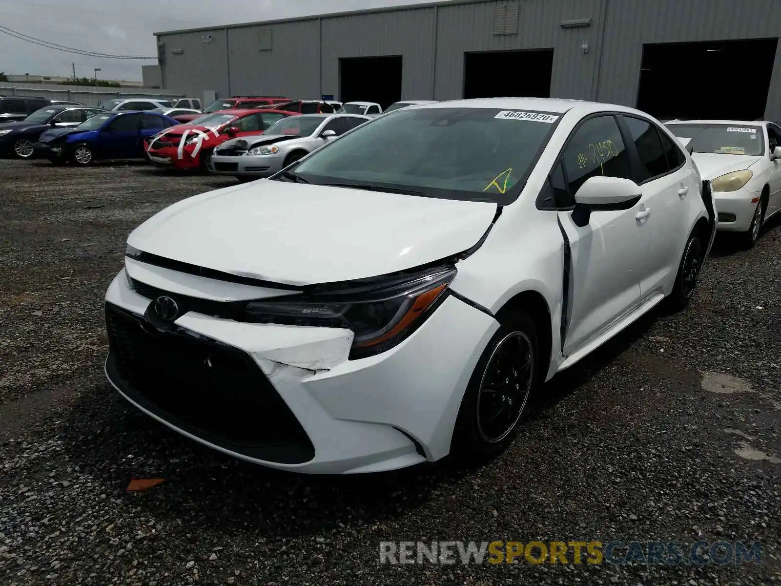 2 Photograph of a damaged car 5YFEPRAE0LP132816 TOYOTA COROLLA 2020