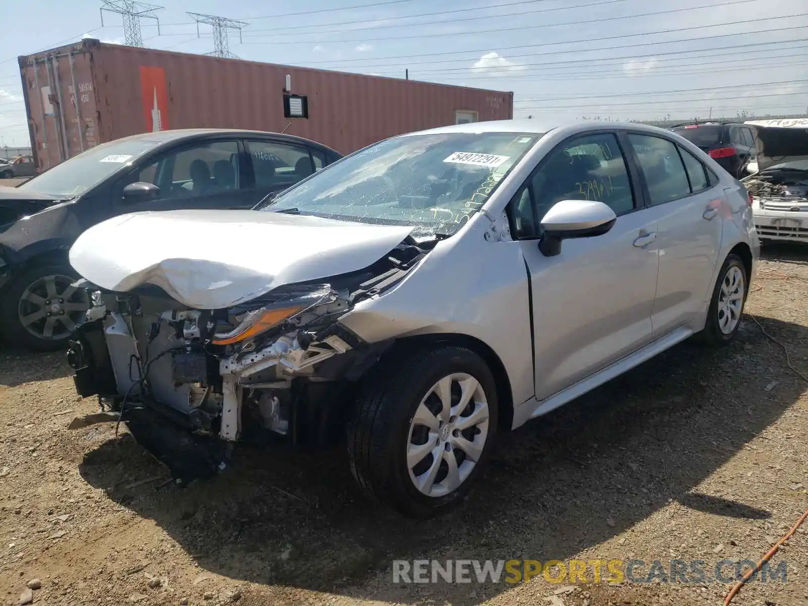 2 Photograph of a damaged car 5YFEPRAE0LP132878 TOYOTA COROLLA 2020