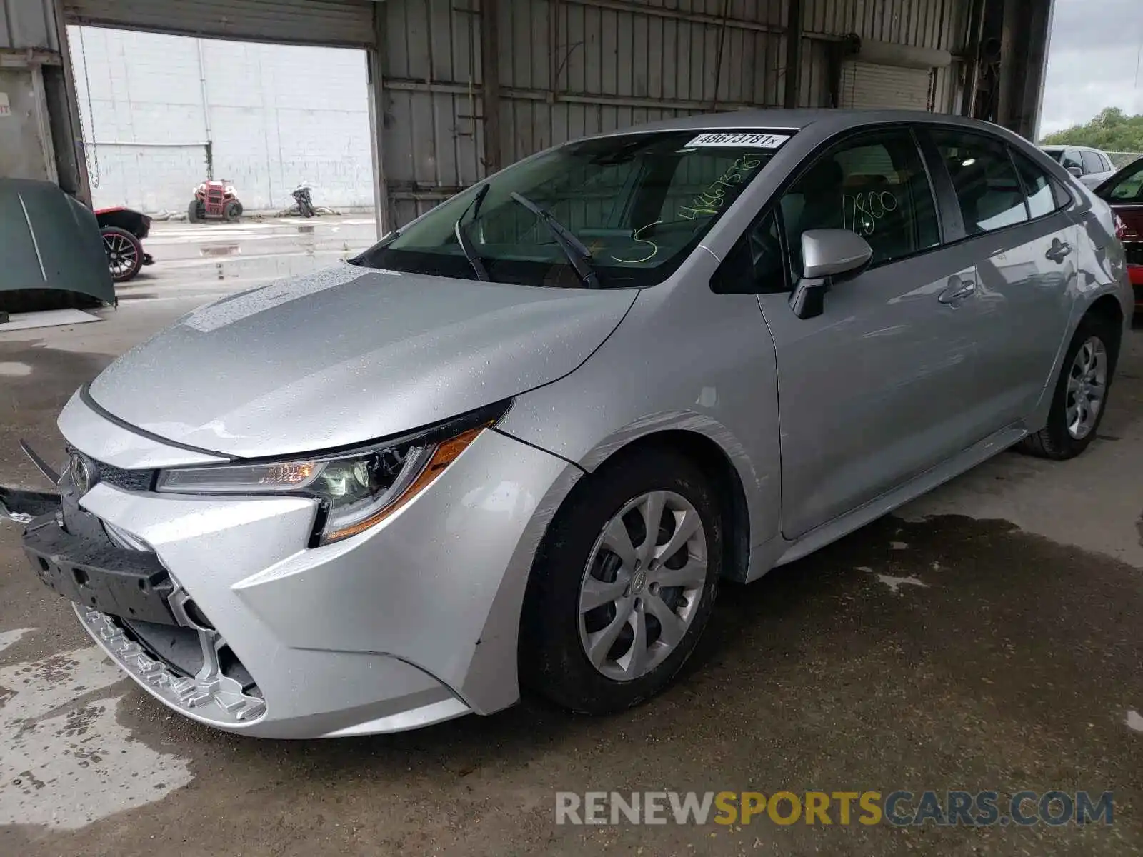 2 Photograph of a damaged car 5YFEPRAE0LP133805 TOYOTA COROLLA 2020