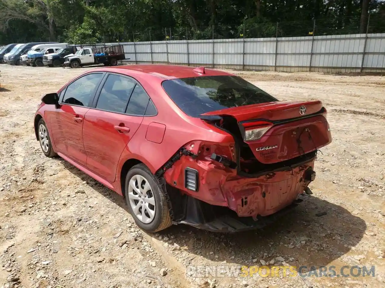 3 Photograph of a damaged car 5YFEPRAE0LP133819 TOYOTA COROLLA 2020