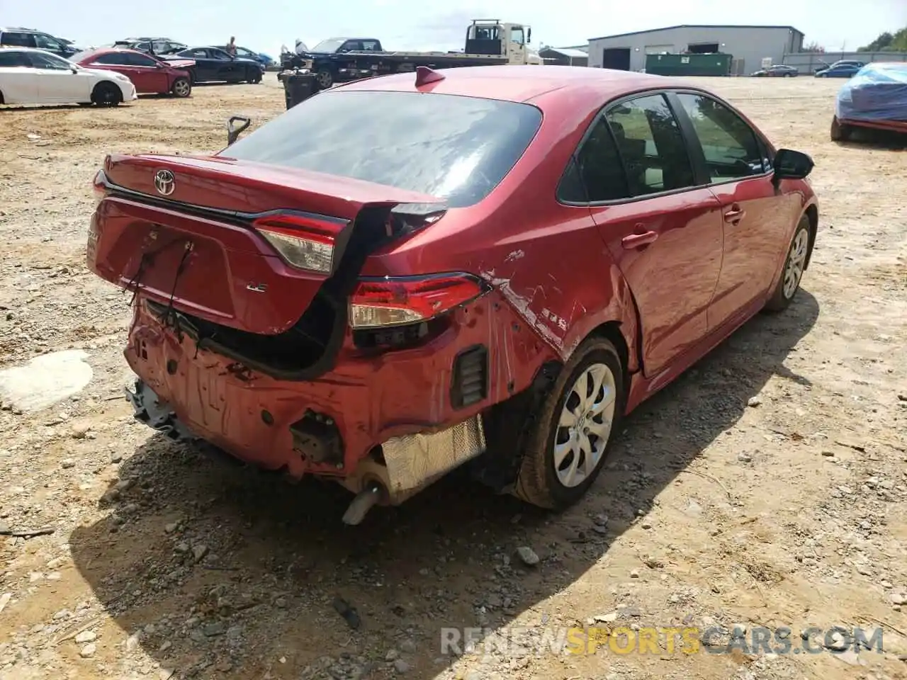 4 Photograph of a damaged car 5YFEPRAE0LP133819 TOYOTA COROLLA 2020