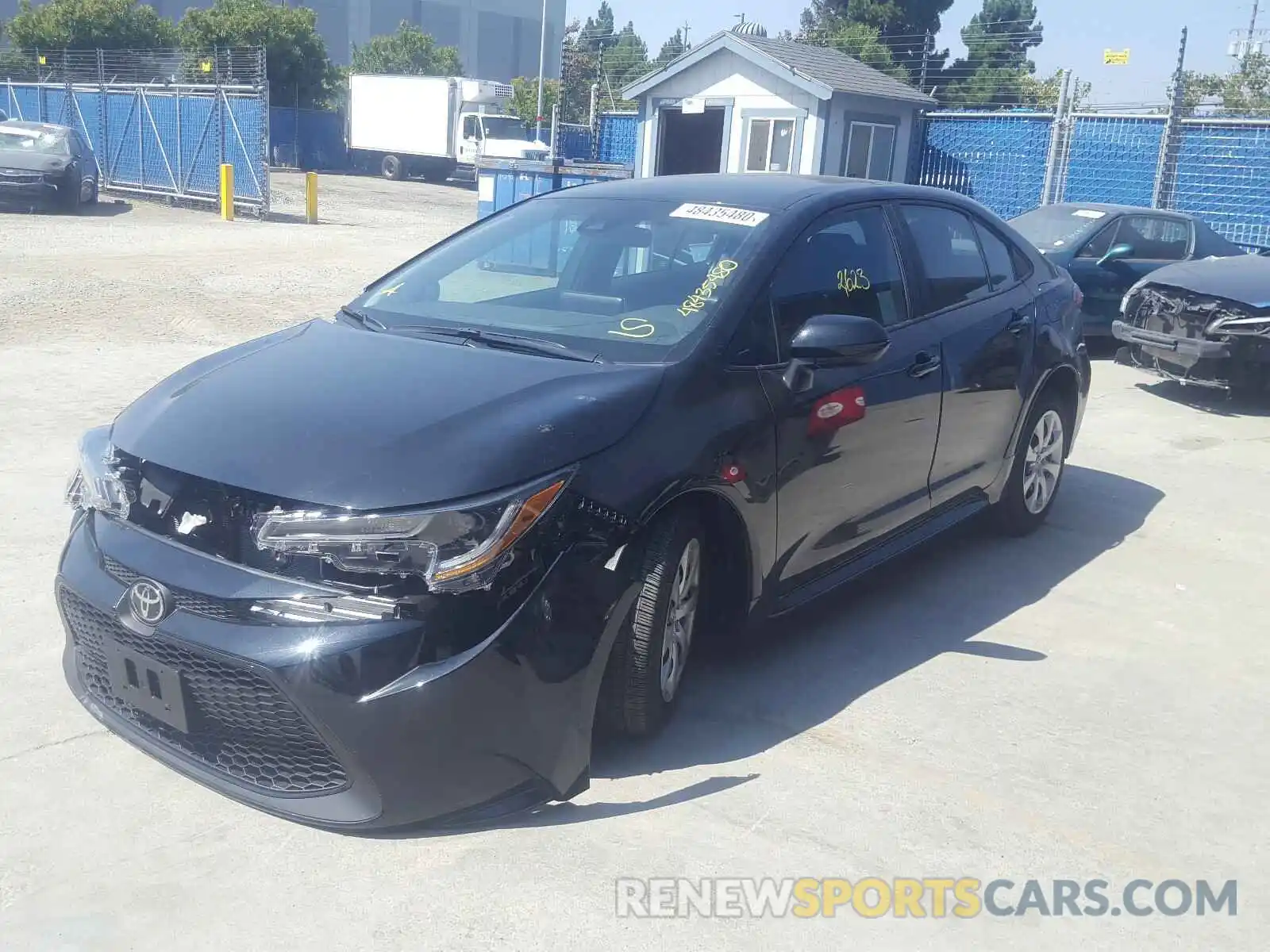 2 Photograph of a damaged car 5YFEPRAE0LP134209 TOYOTA COROLLA 2020