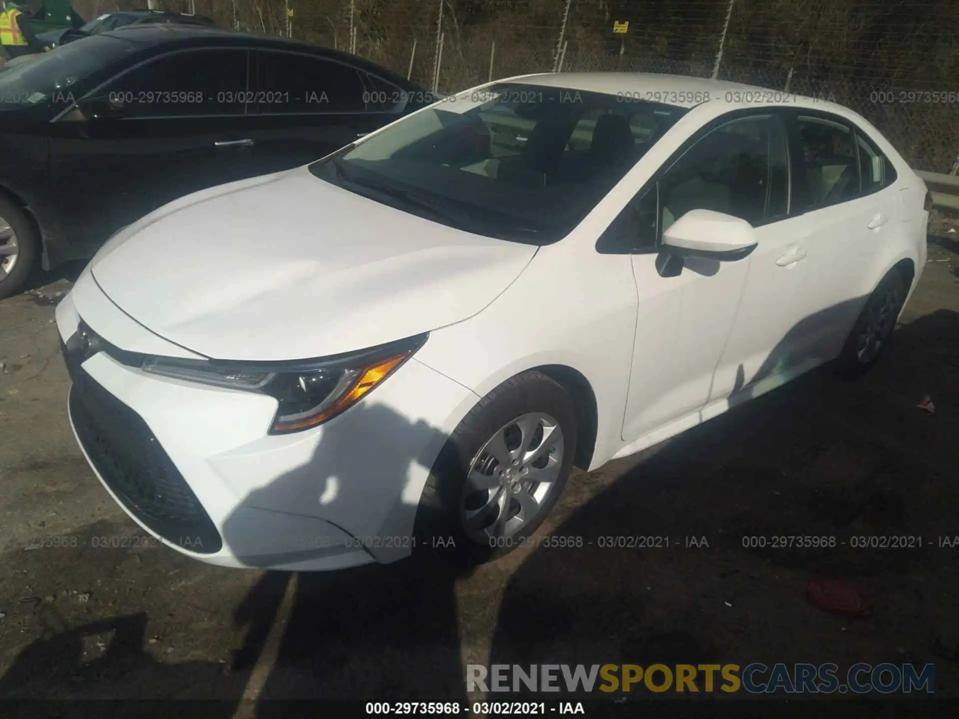 2 Photograph of a damaged car 5YFEPRAE0LP134470 TOYOTA COROLLA 2020