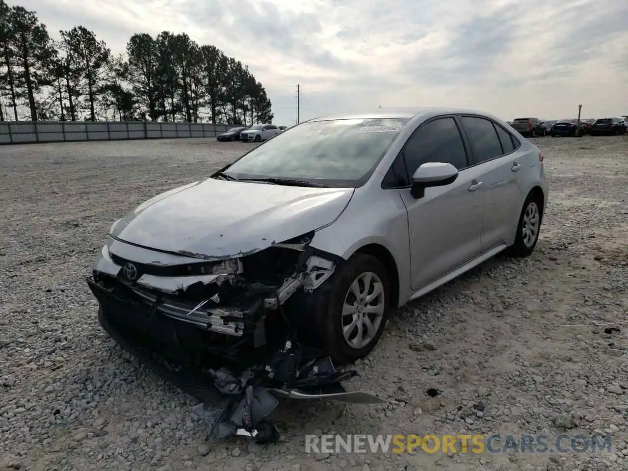 2 Photograph of a damaged car 5YFEPRAE0LP134758 TOYOTA COROLLA 2020