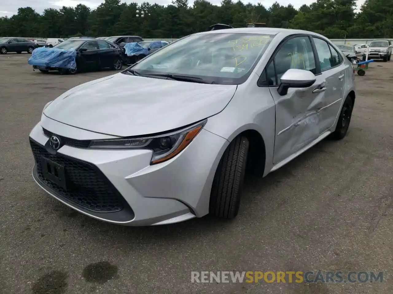 2 Photograph of a damaged car 5YFEPRAE0LP139166 TOYOTA COROLLA 2020