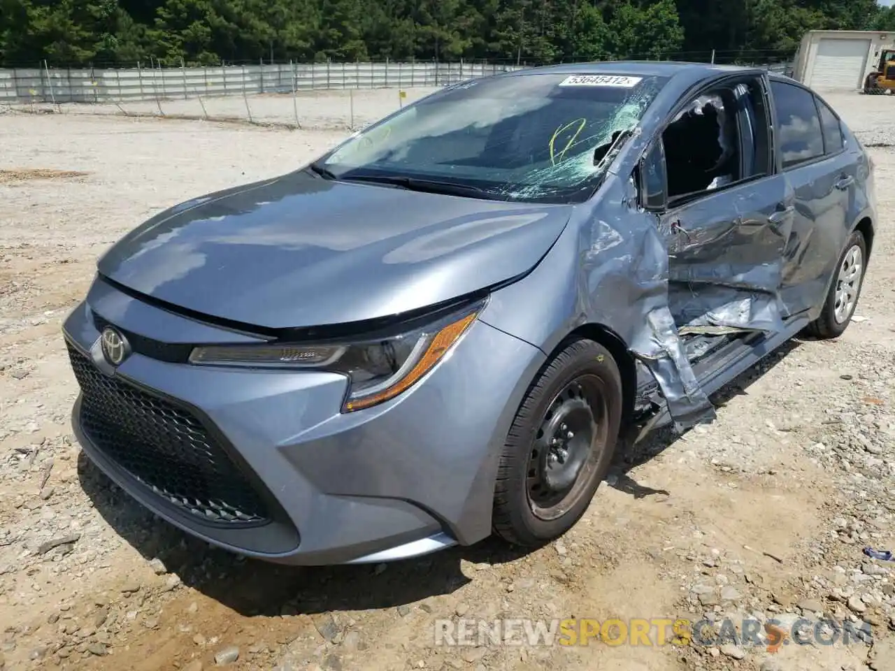 2 Photograph of a damaged car 5YFEPRAE0LP140012 TOYOTA COROLLA 2020