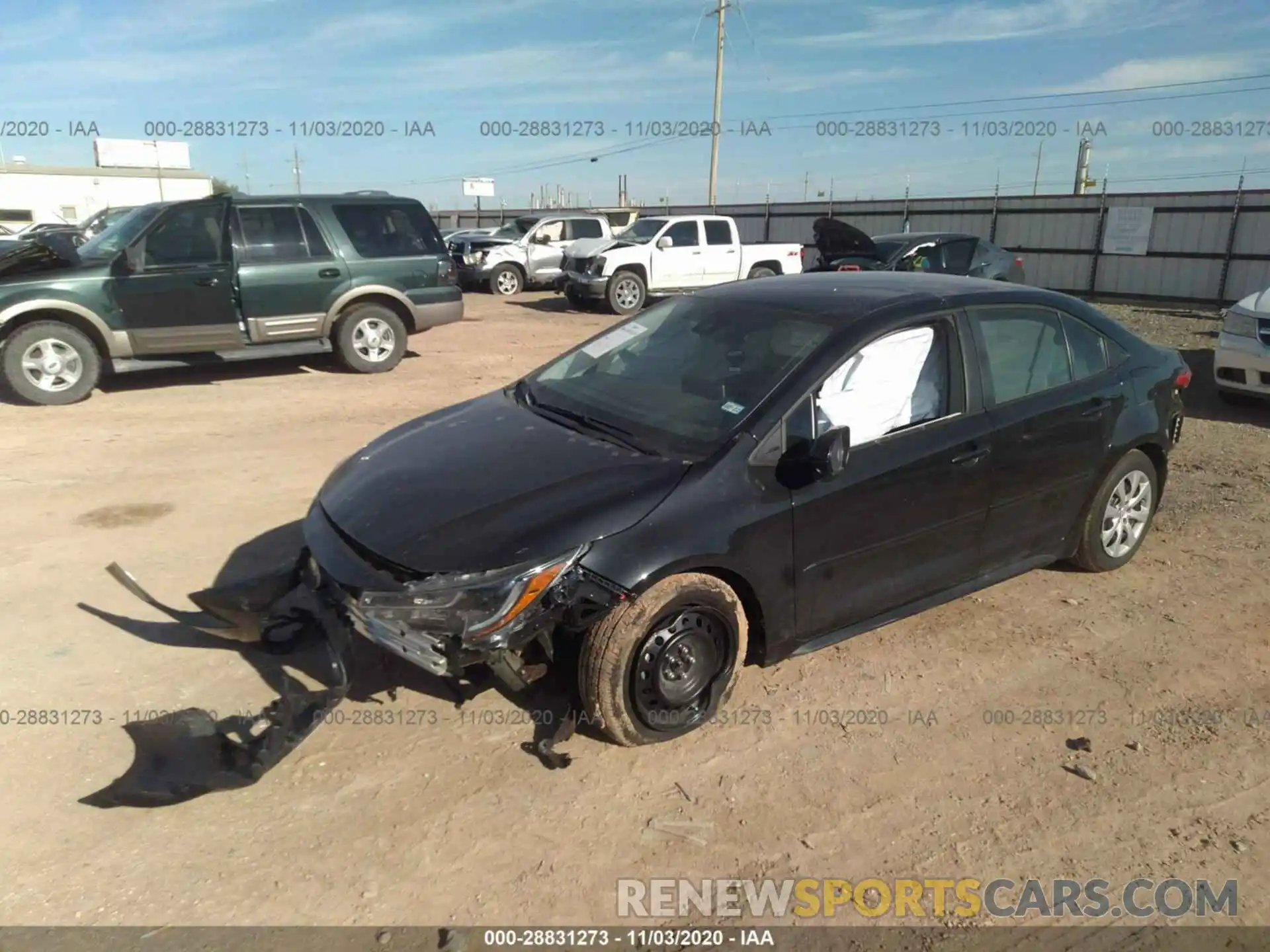 2 Photograph of a damaged car 5YFEPRAE0LP141855 TOYOTA COROLLA 2020