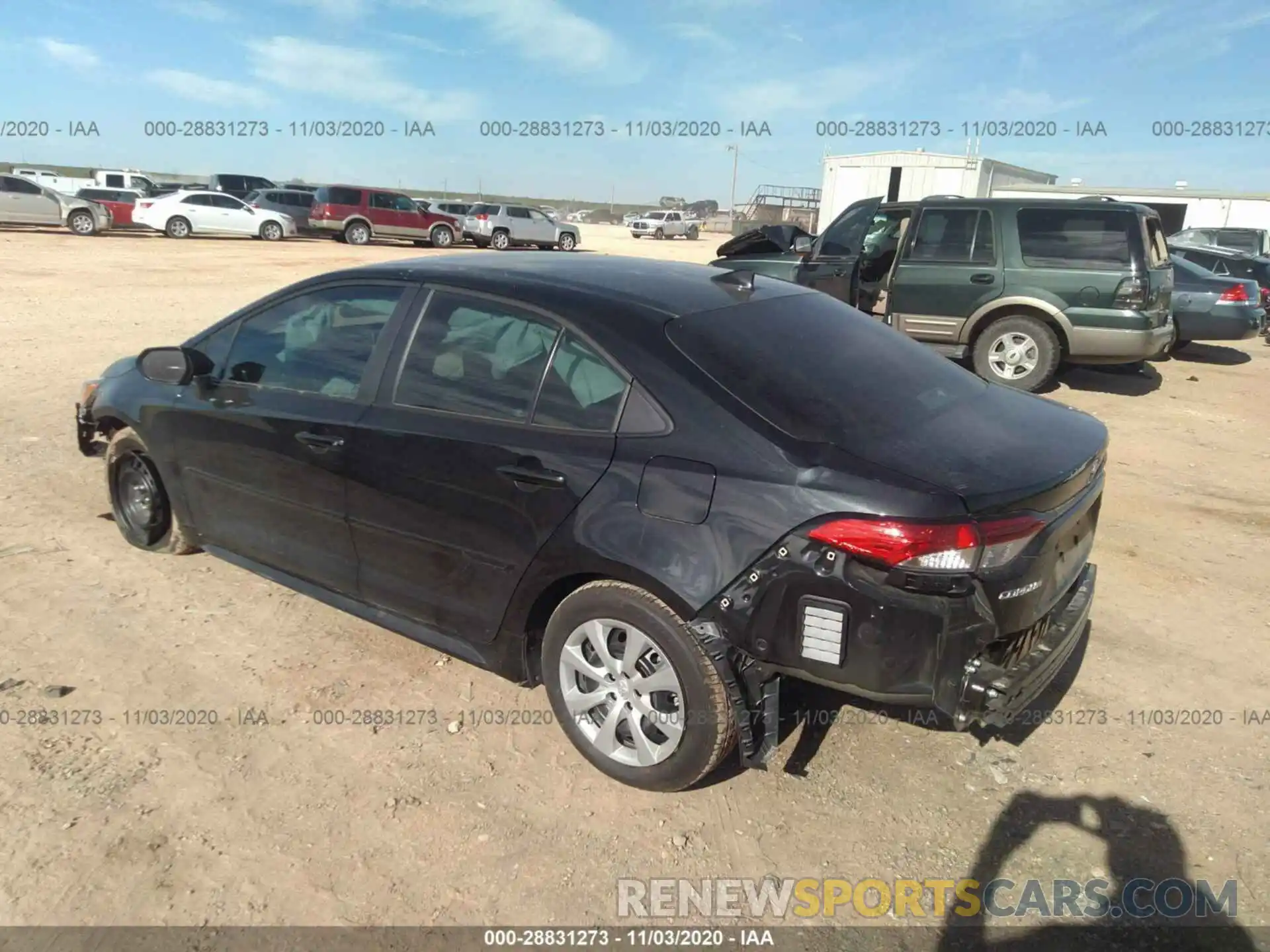 3 Photograph of a damaged car 5YFEPRAE0LP141855 TOYOTA COROLLA 2020