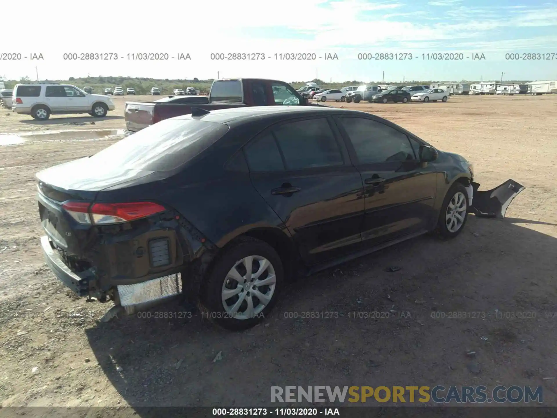 4 Photograph of a damaged car 5YFEPRAE0LP141855 TOYOTA COROLLA 2020