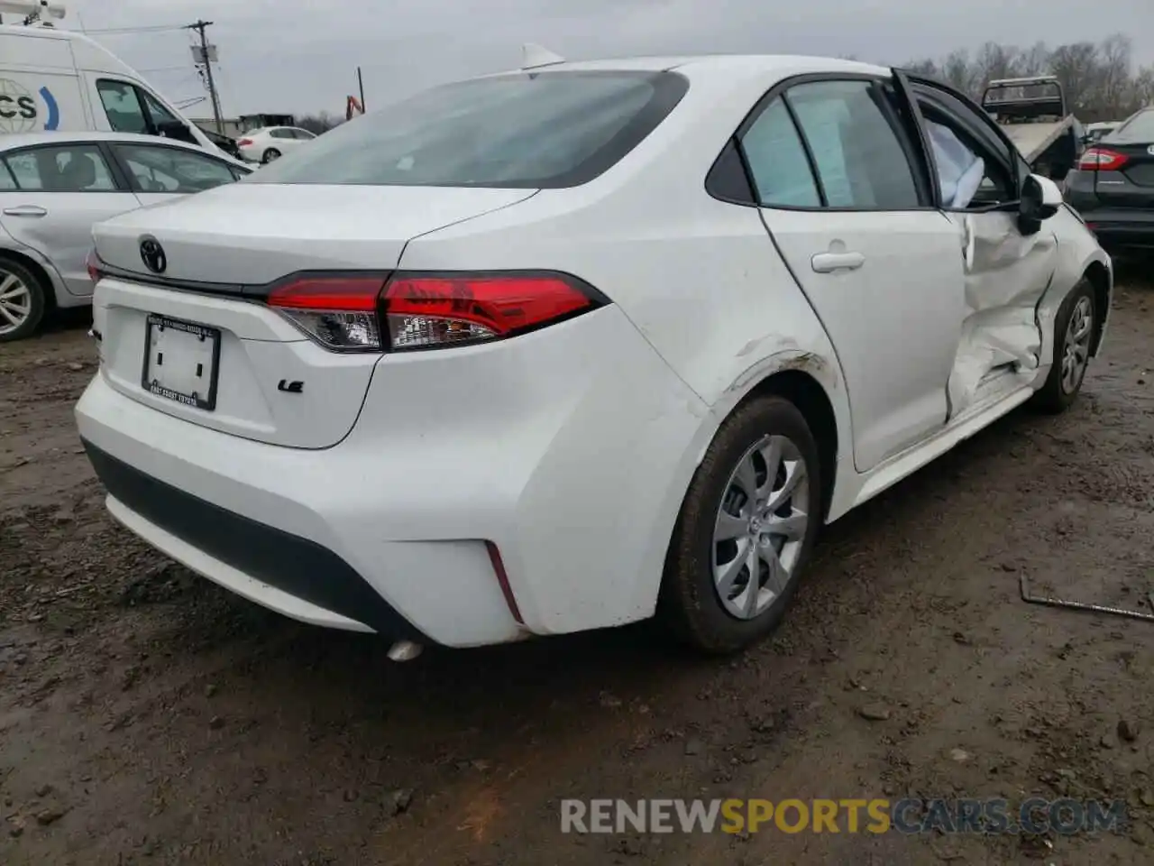 4 Photograph of a damaged car 5YFEPRAE0LP142763 TOYOTA COROLLA 2020