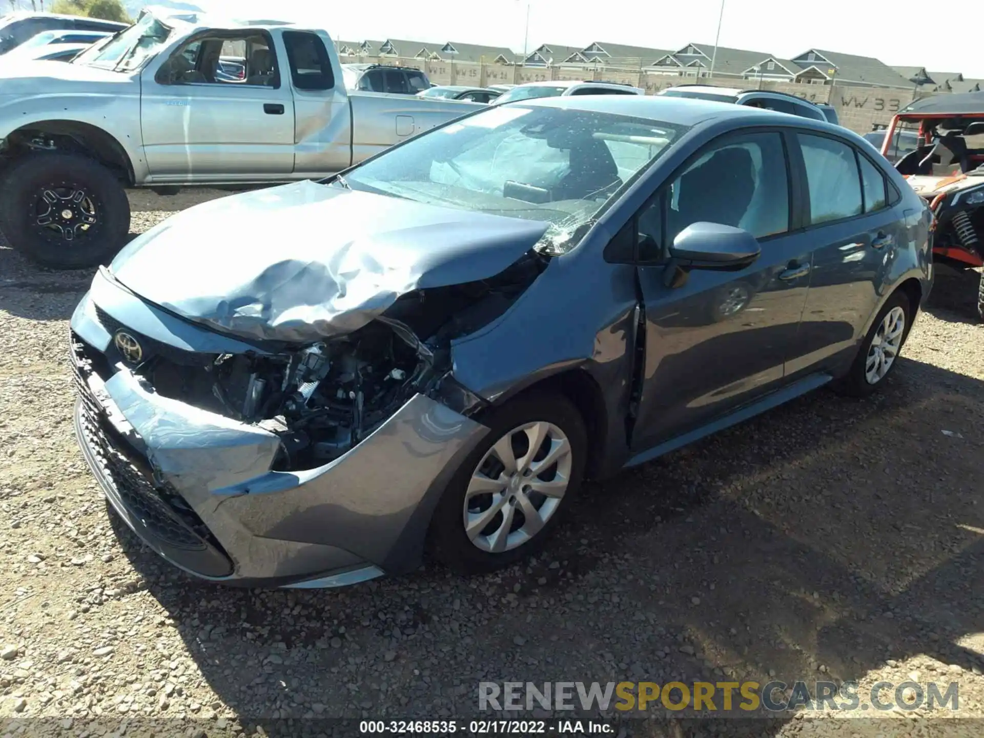 2 Photograph of a damaged car 5YFEPRAE0LP144285 TOYOTA COROLLA 2020