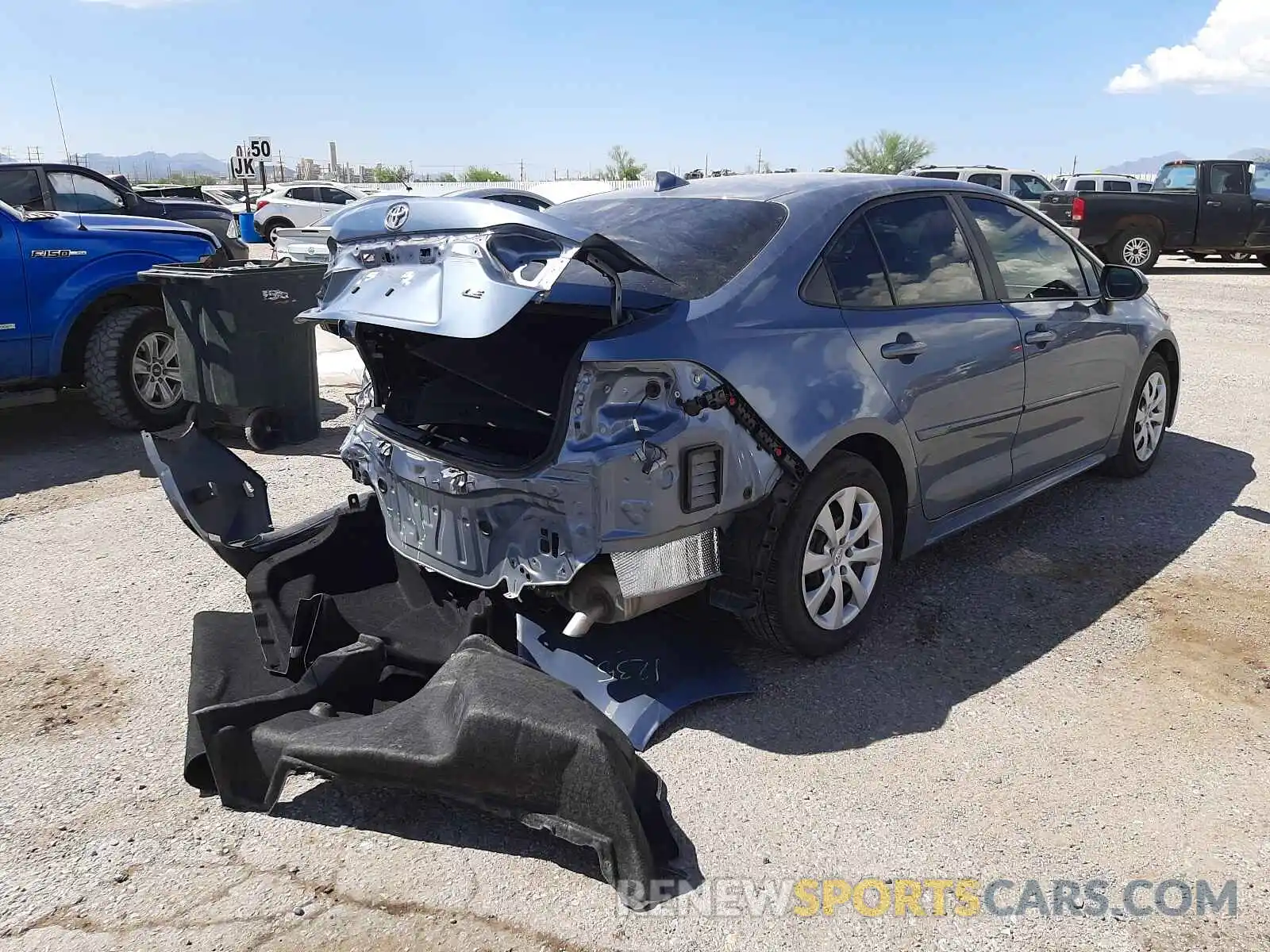 4 Photograph of a damaged car 5YFEPRAE0LP144495 TOYOTA COROLLA 2020